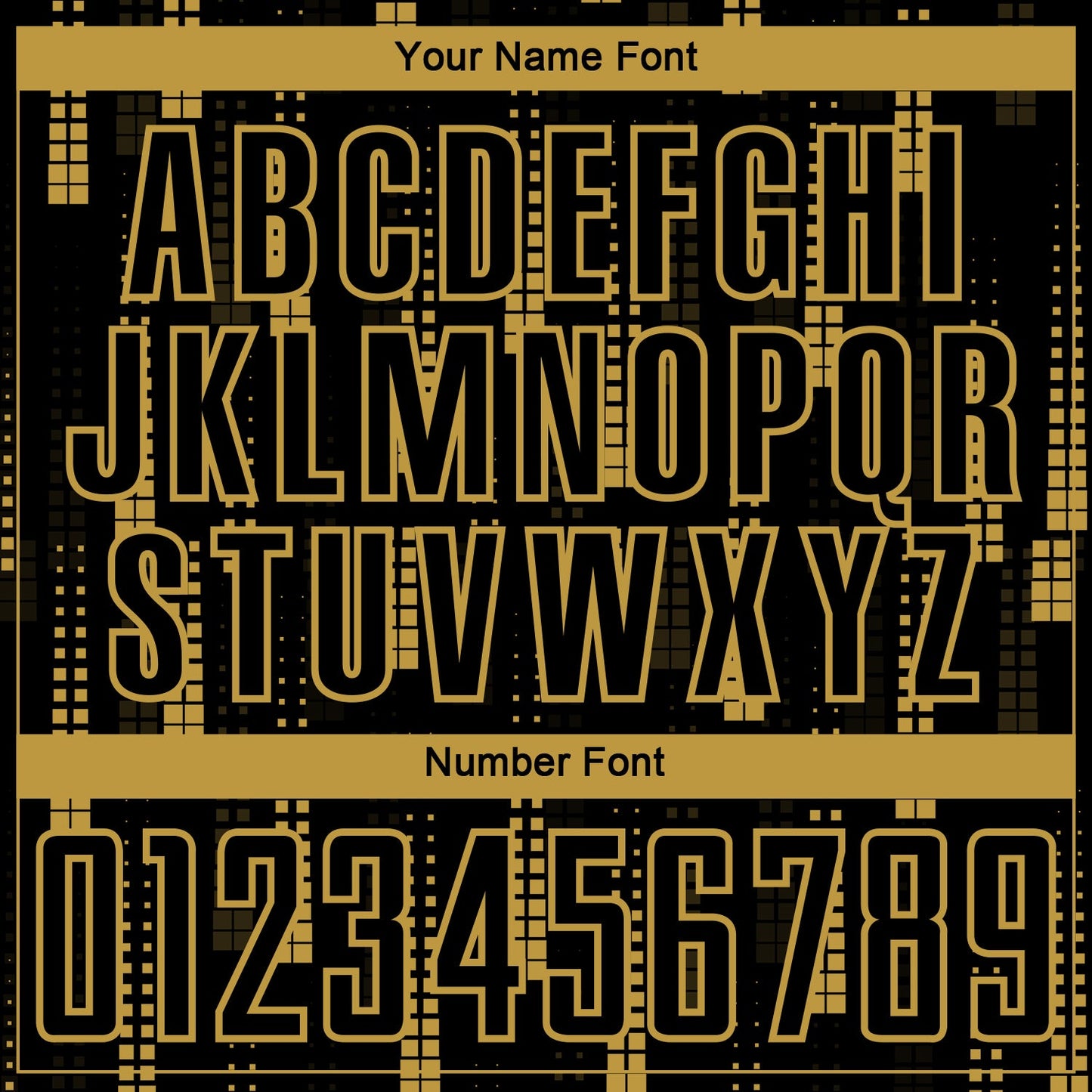 Custom Black Old Gold Geometric Shapes Sublimation Soccer Uniform Jersey view 6