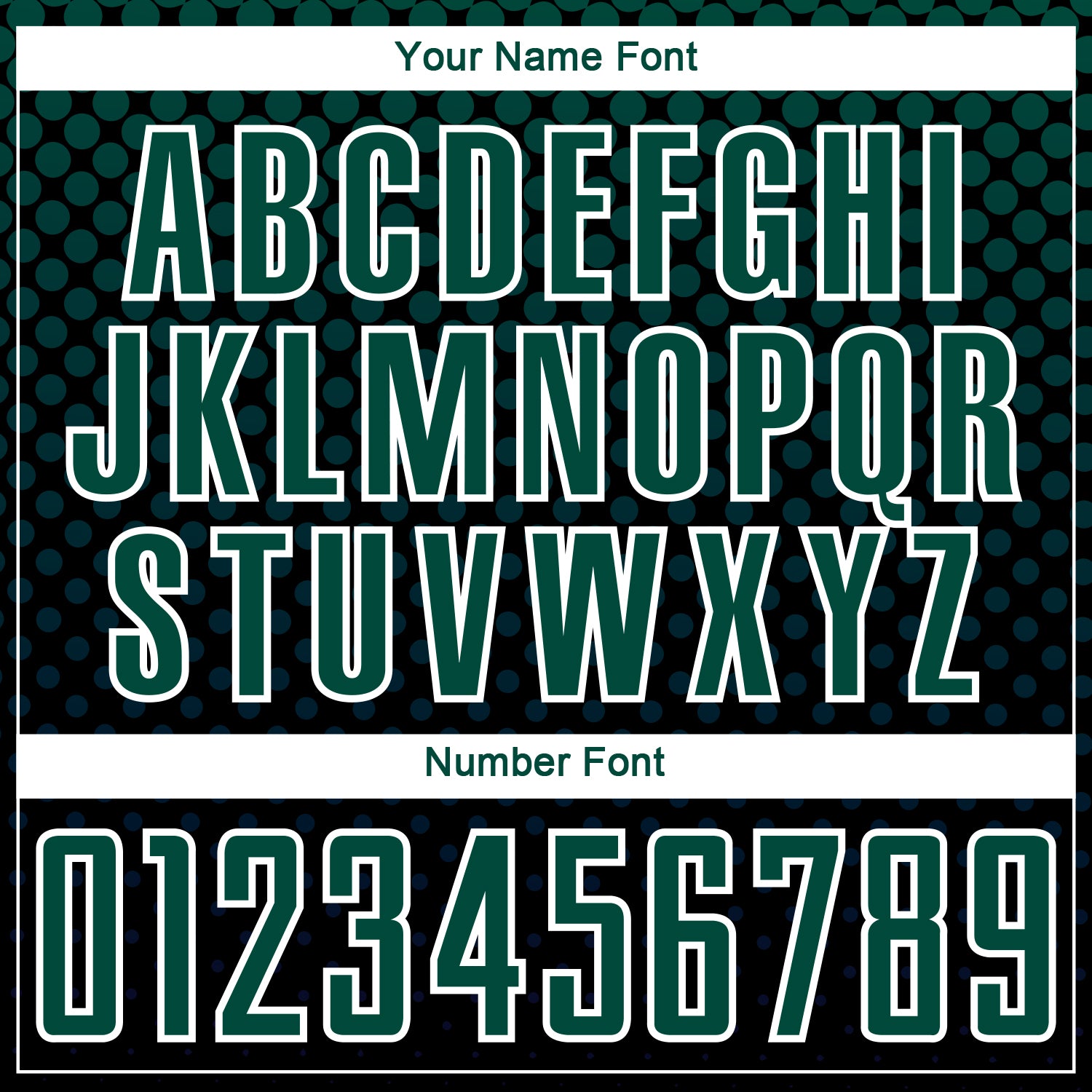 Custom Black Kelly Green-White Halftone Dots Sublimation Soccer Uniform Jersey view 6