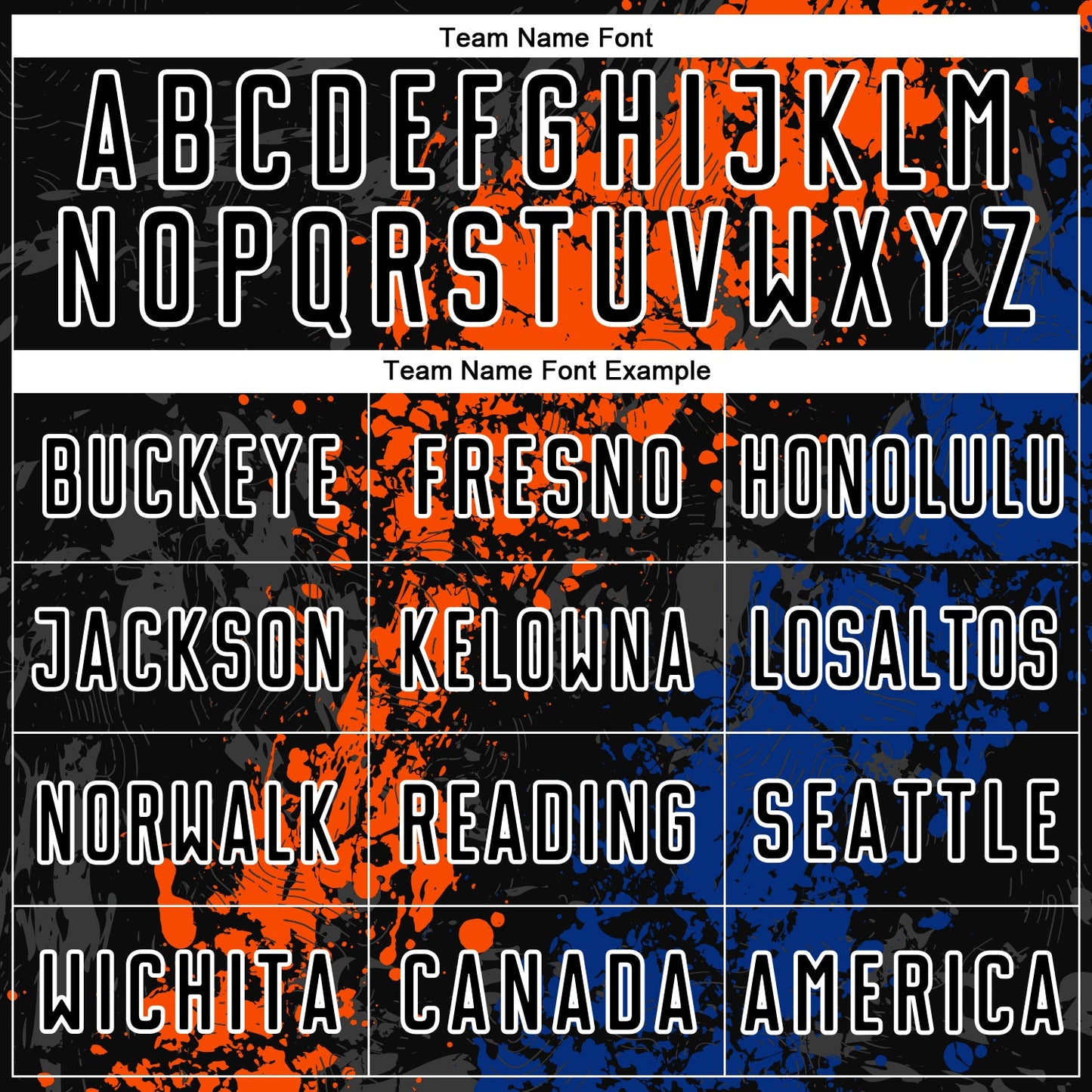 Custom Black Orange-Royal Dripping Splatter Art Sublimation Soccer Uniform Jersey view 5