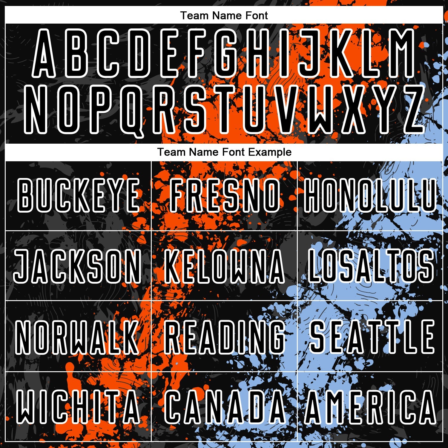Custom Black Orange-Light Blue Dripping Splatter Art Sublimation Soccer Uniform Jersey view 5