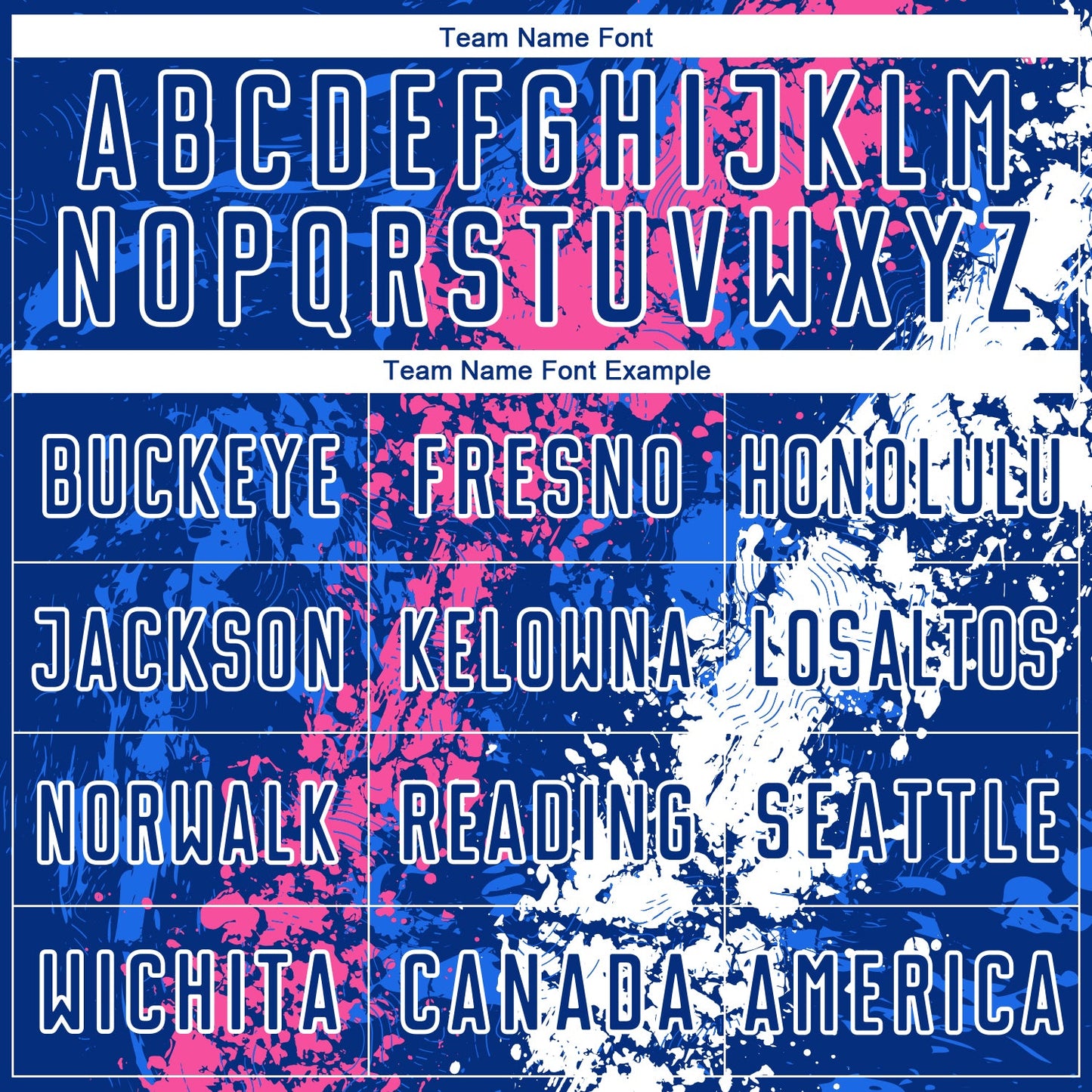 Custom Royal Pink-White Dripping Splatter Art Sublimation Soccer Uniform Jersey view 5