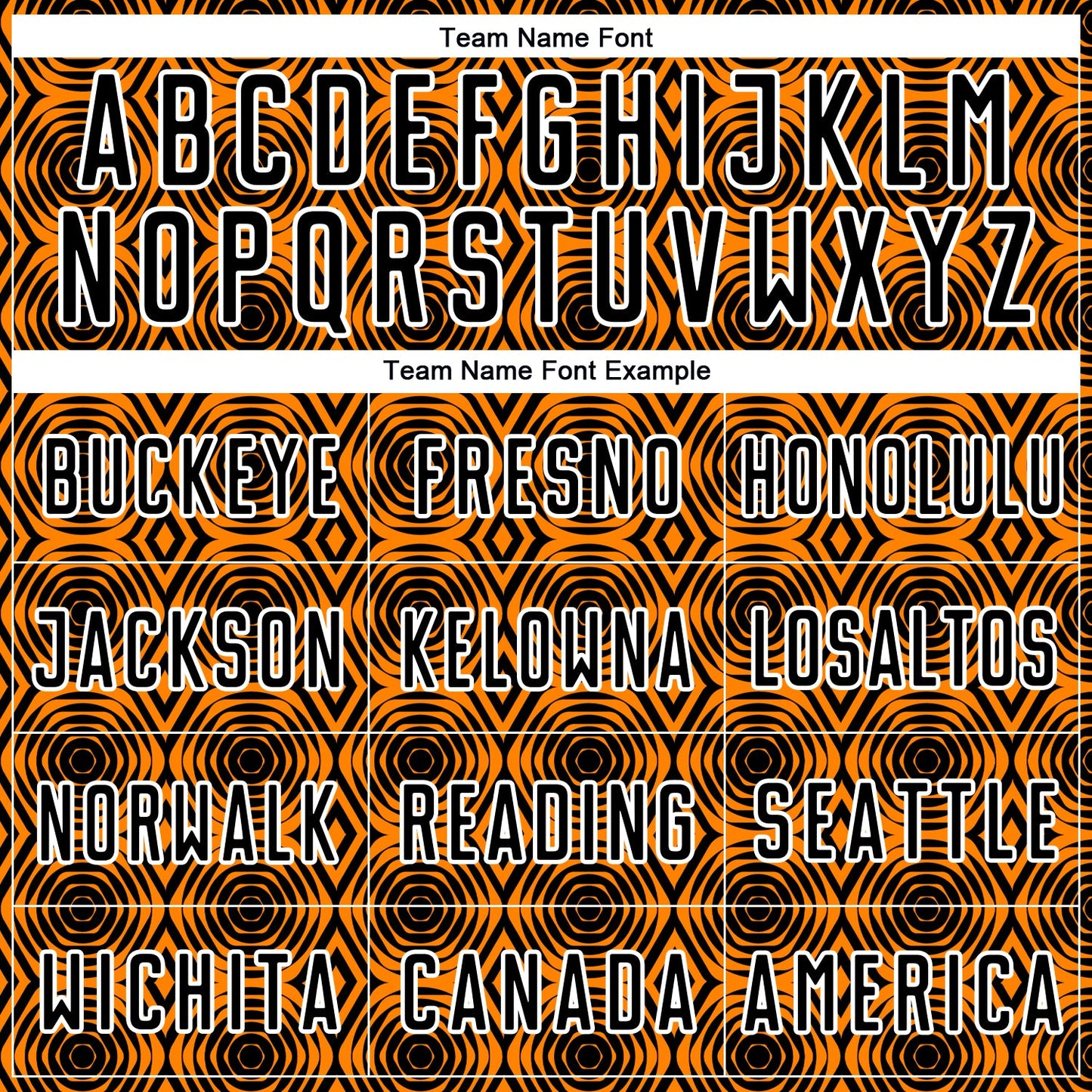 Custom Orange Black-White Geometric Shapes Sublimation Soccer Uniform Jersey view 5