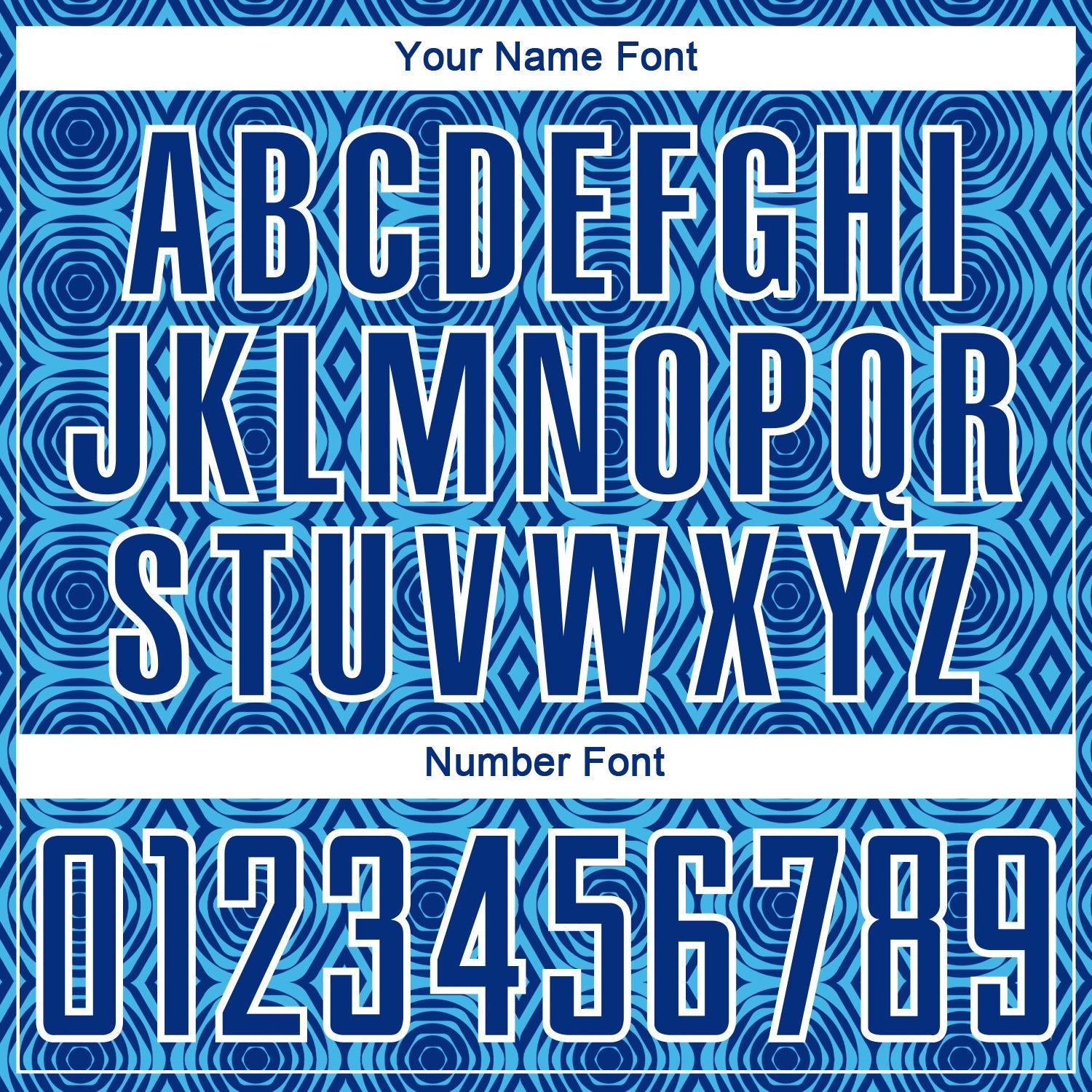 Custom Royal Lakes Blue-White Geometric Shapes Sublimation Soccer Uniform Jersey view 6