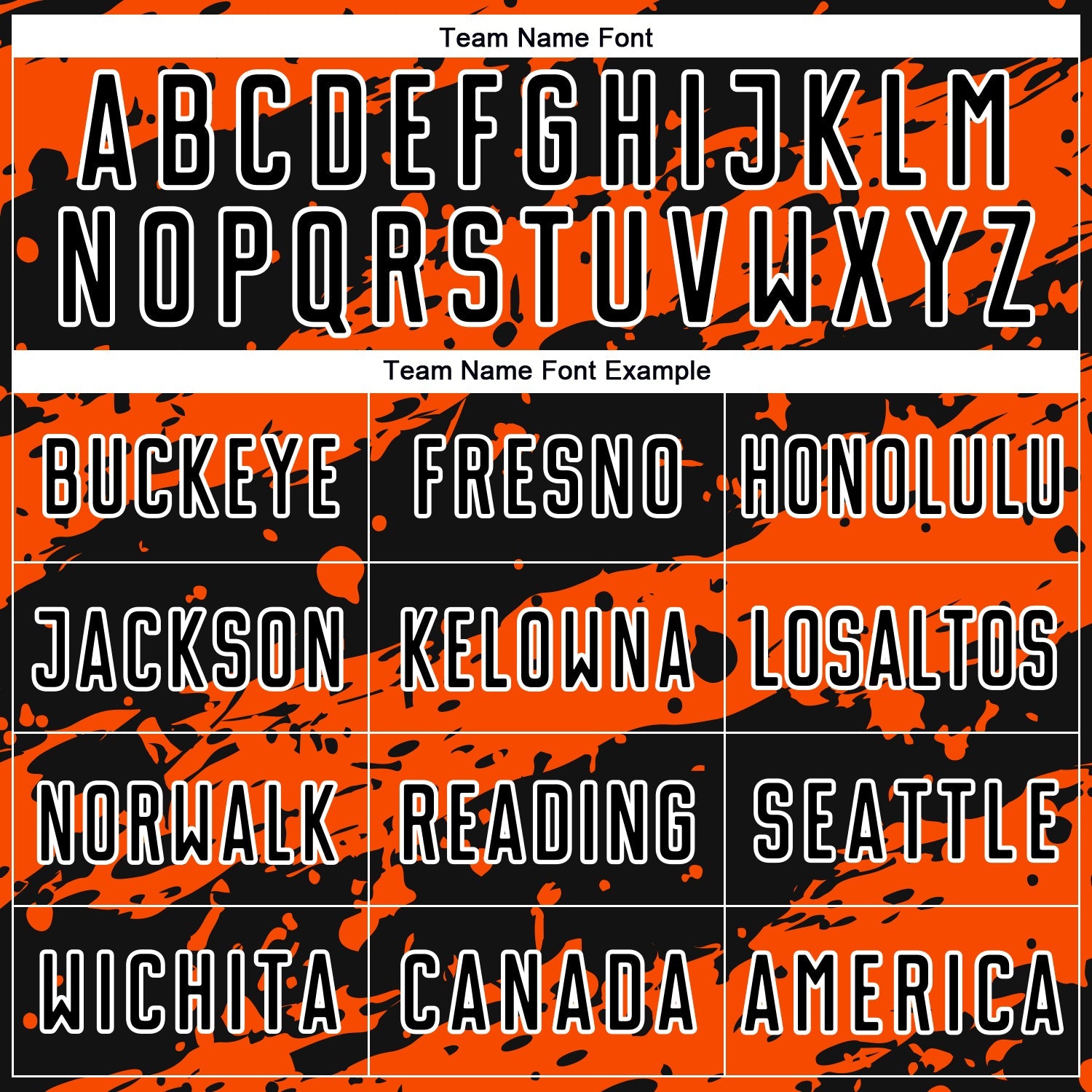 Custom Black Orange-White Splash Sublimation Soccer Uniform Jersey view 5
