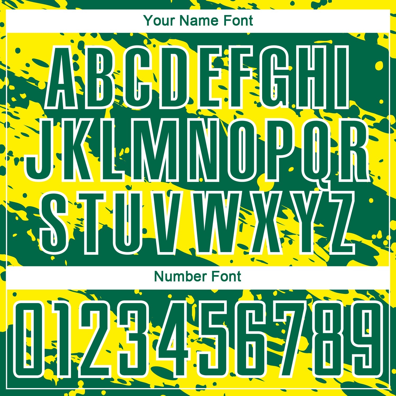 Custom Kelly Green Light Yellow-White Splash Sublimation Soccer Uniform Jersey view 6