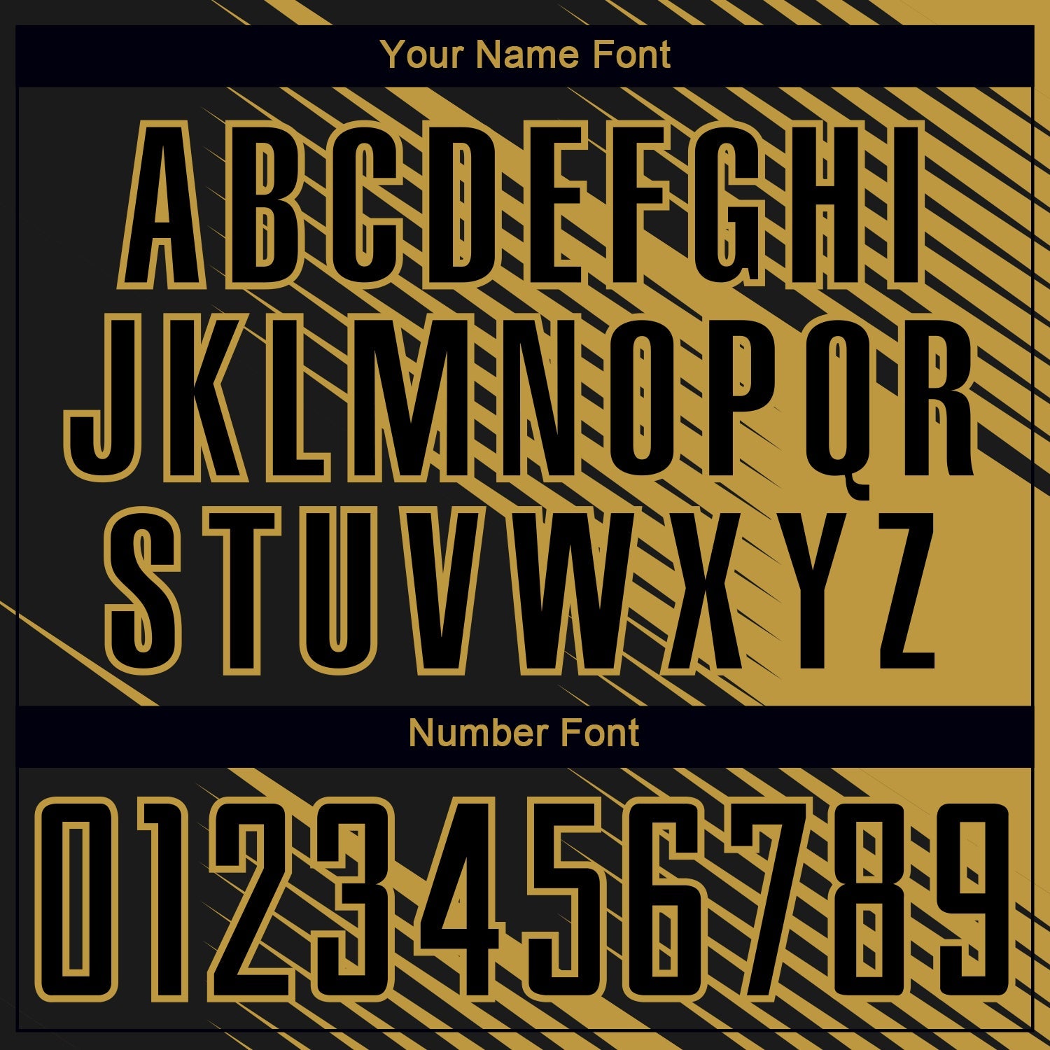 Custom Black Old Gold Line Sublimation Soccer Uniform Jersey view 6
