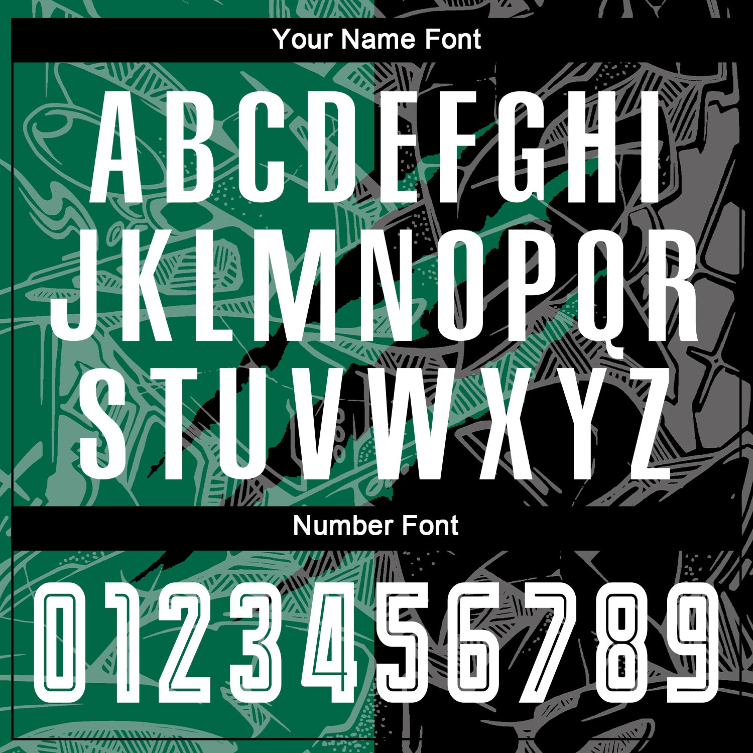 Custom Graffiti Pattern Black-Kelly Green Scratch Sublimation Soccer Uniform Jersey view 6