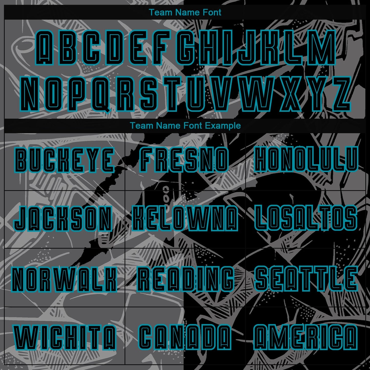 Custom Graffiti Pattern Black Steel Gray-Teal Scratch Sublimation Soccer Uniform Jersey view 5