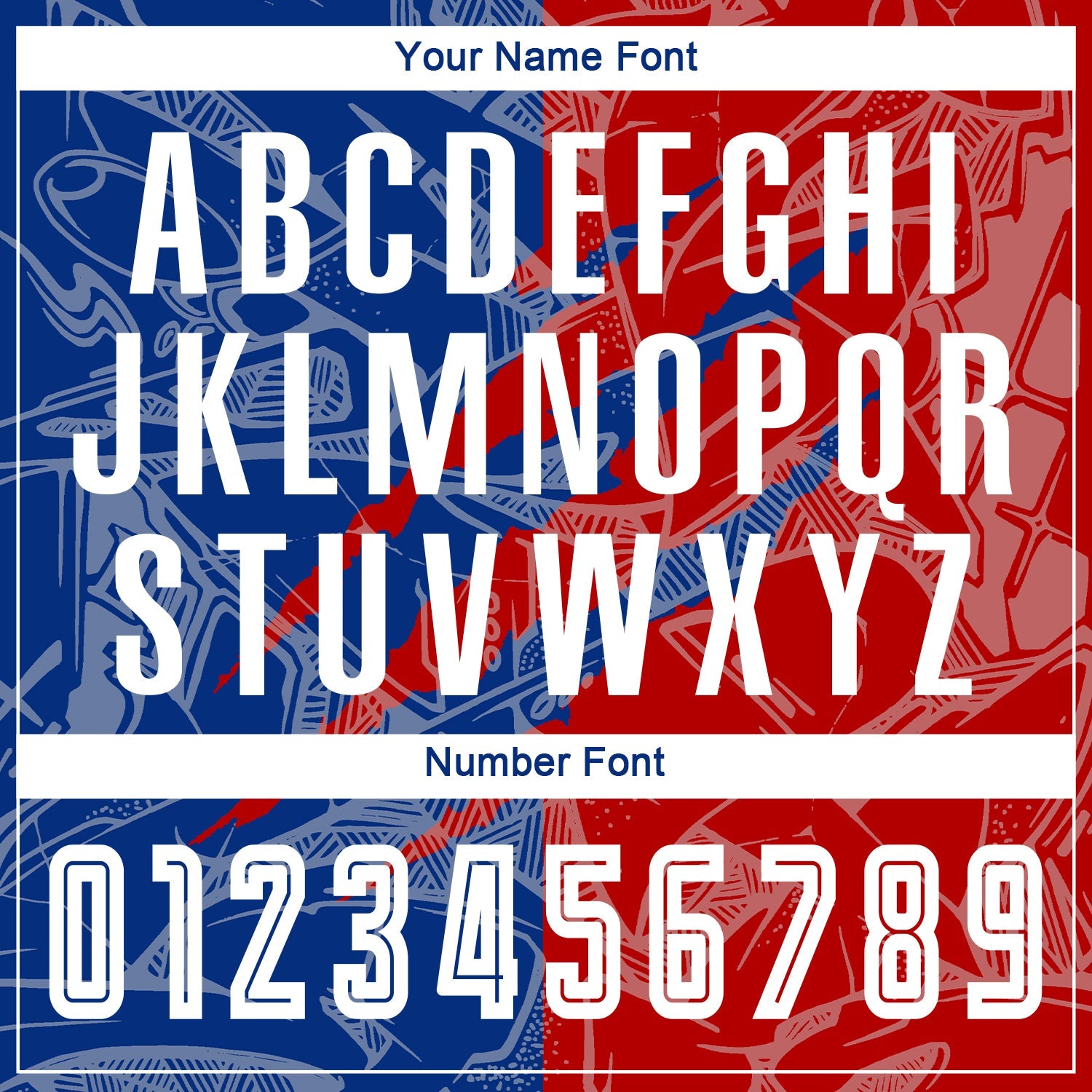 Custom Graffiti Pattern Red-Royal USA Scratch Sublimation Soccer Uniform Jersey view 6
