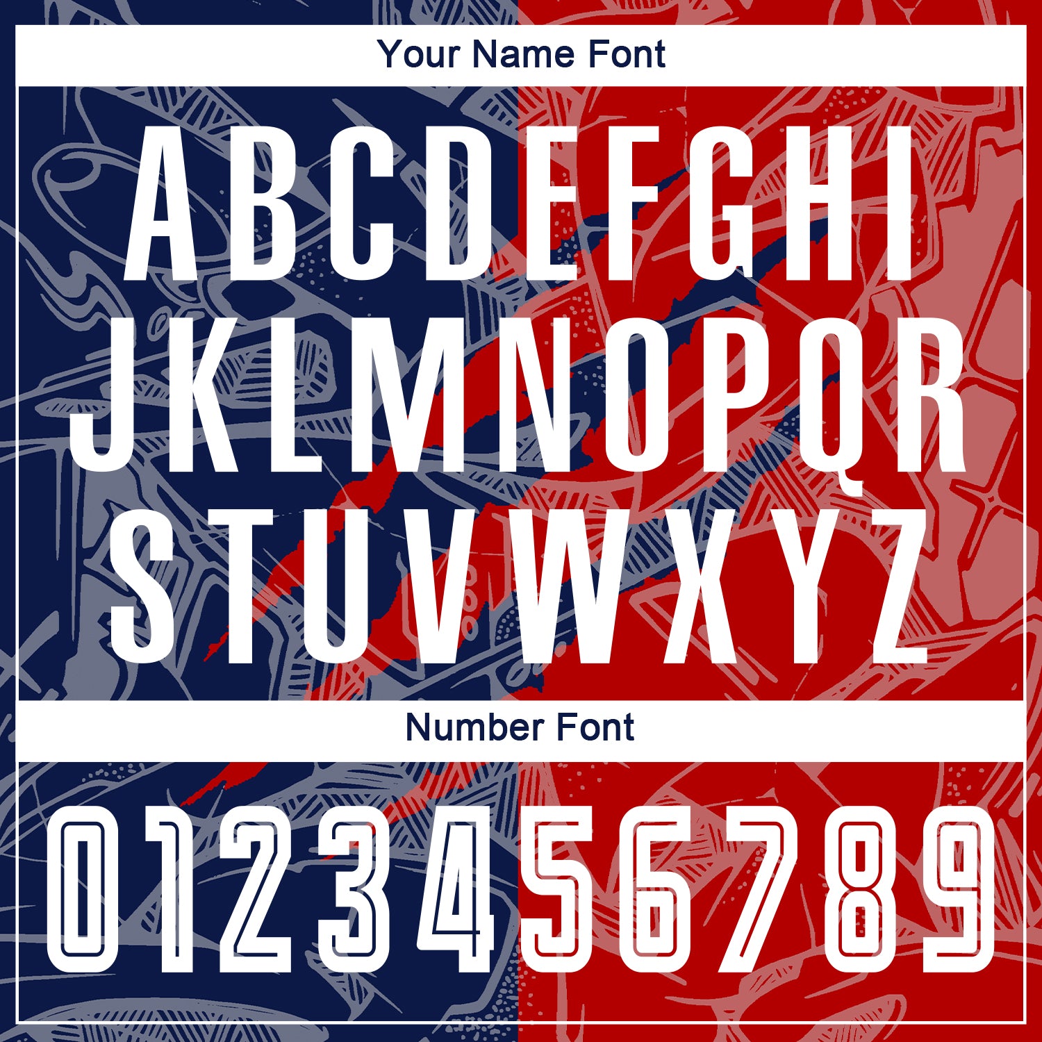 Custom Graffiti Pattern Red-Navy USA Scratch Sublimation Soccer Uniform Jersey view 6