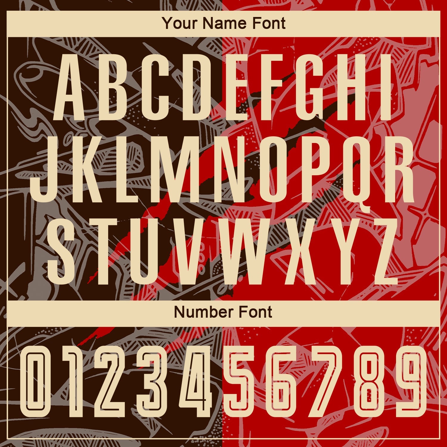 Custom Graffiti Pattern City Cream Red-Brown Scratch Sublimation Soccer Uniform Jersey view 6