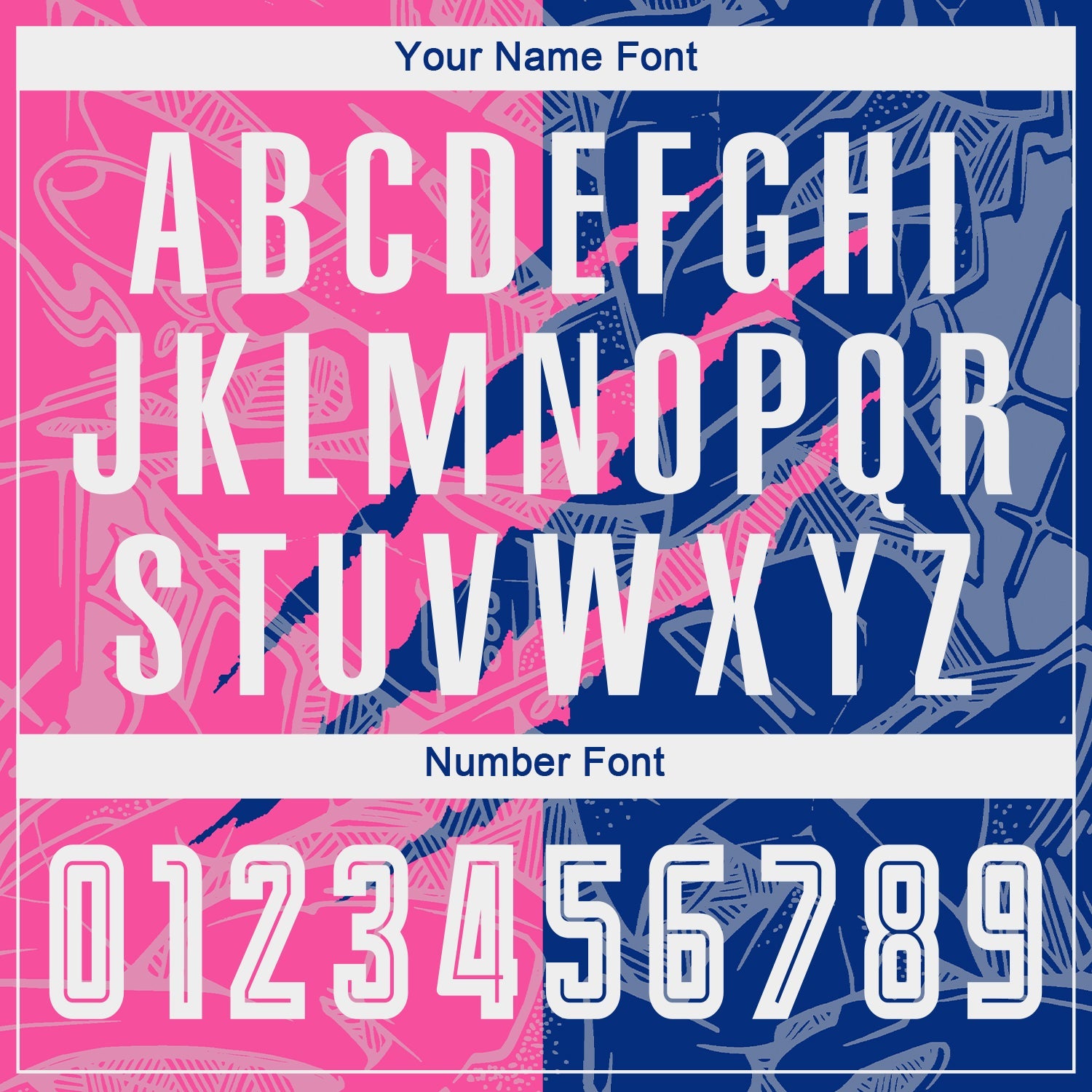 Custom Graffiti Pattern Pink-Royal Scratch Sublimation Soccer Uniform Jersey view 6