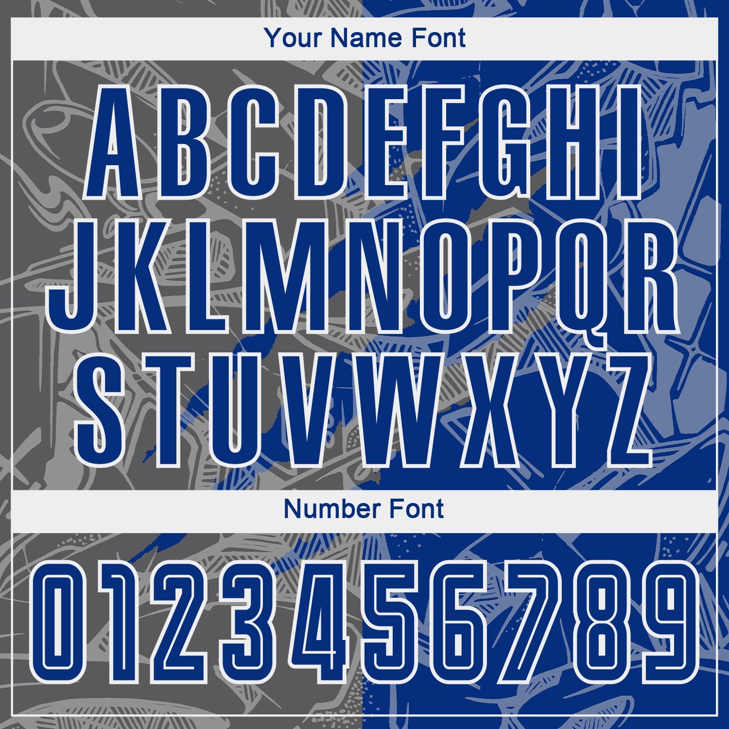 Custom Graffiti Pattern Royal-Steel Gray Scratch Sublimation Soccer Uniform Jersey view 6