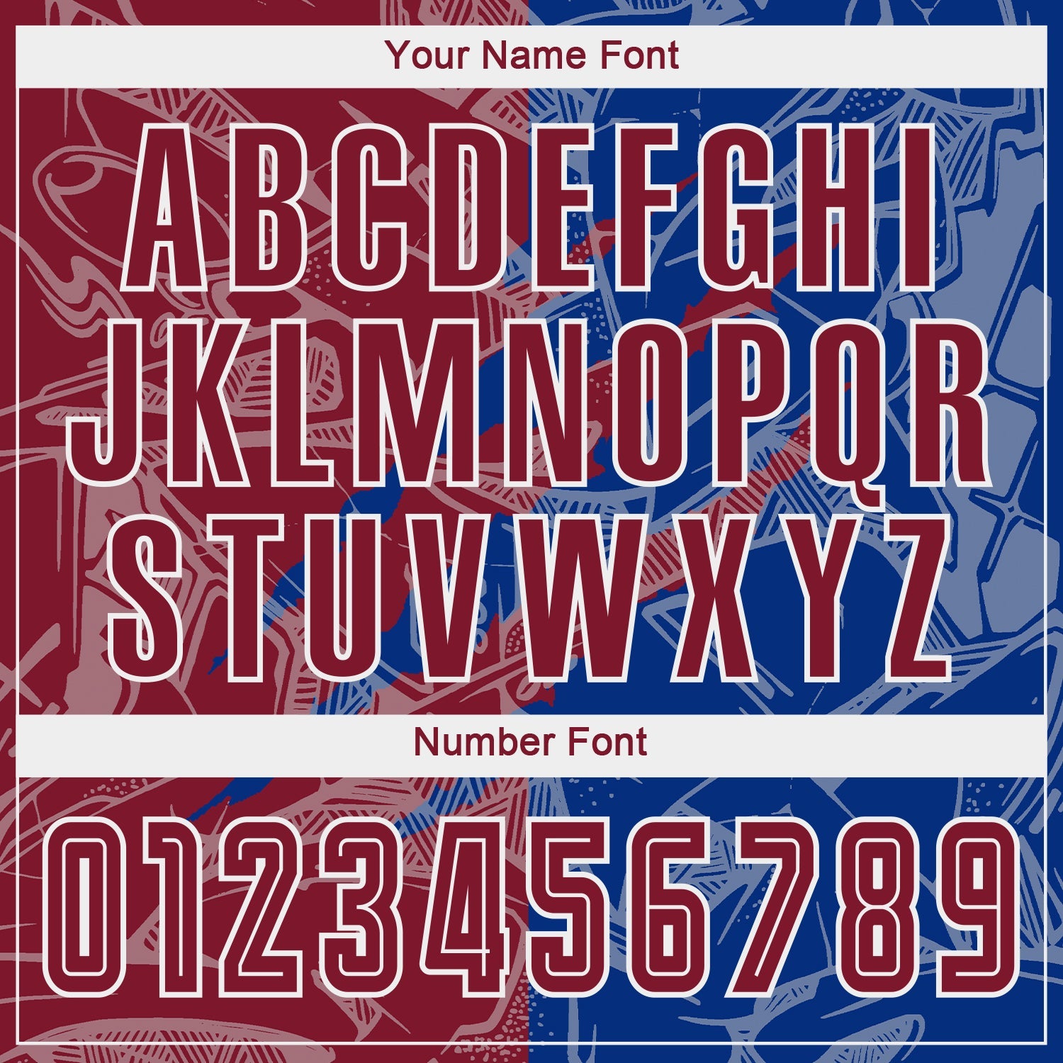 Custom Graffiti Pattern Crimson-Royal Scratch Sublimation Soccer Uniform Jersey view 6