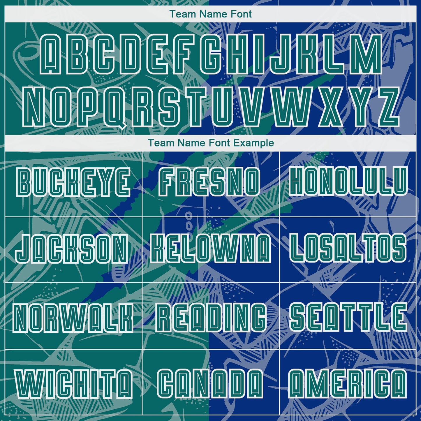 Custom Graffiti Pattern Teal-Royal Scratch Sublimation Soccer Uniform Jersey view 5