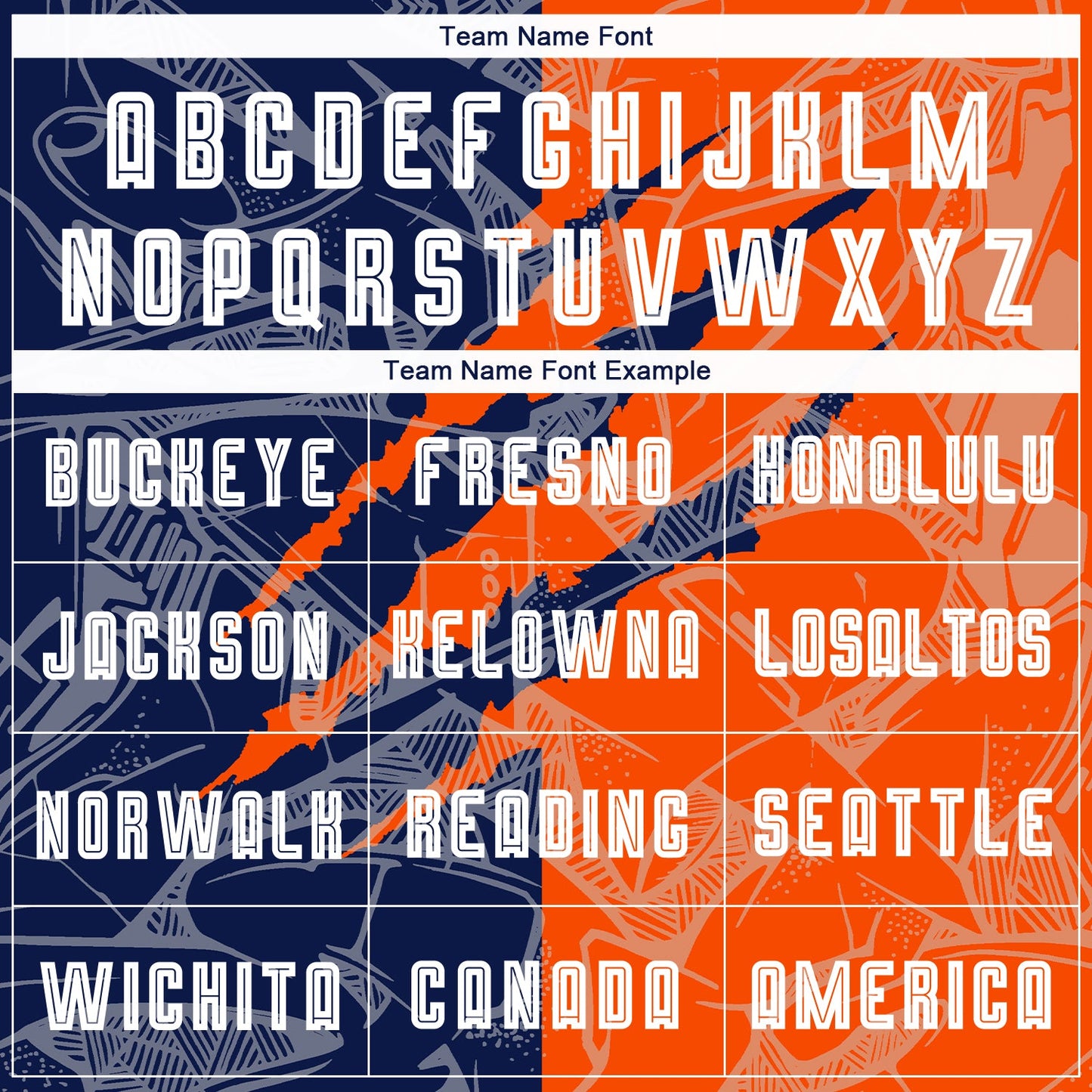 Custom Graffiti Pattern Navy-Orange Scratch Sublimation Soccer Uniform Jersey view 5