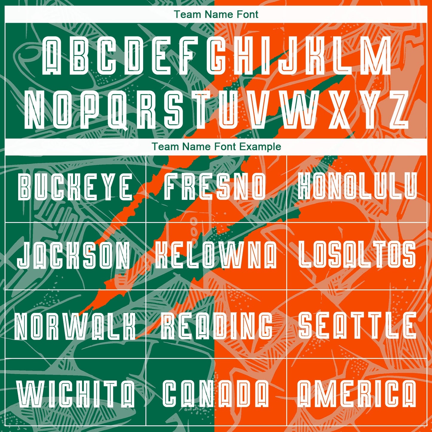Custom Graffiti Pattern Kelly Green-Orange Scratch Sublimation Soccer Uniform Jersey view 5