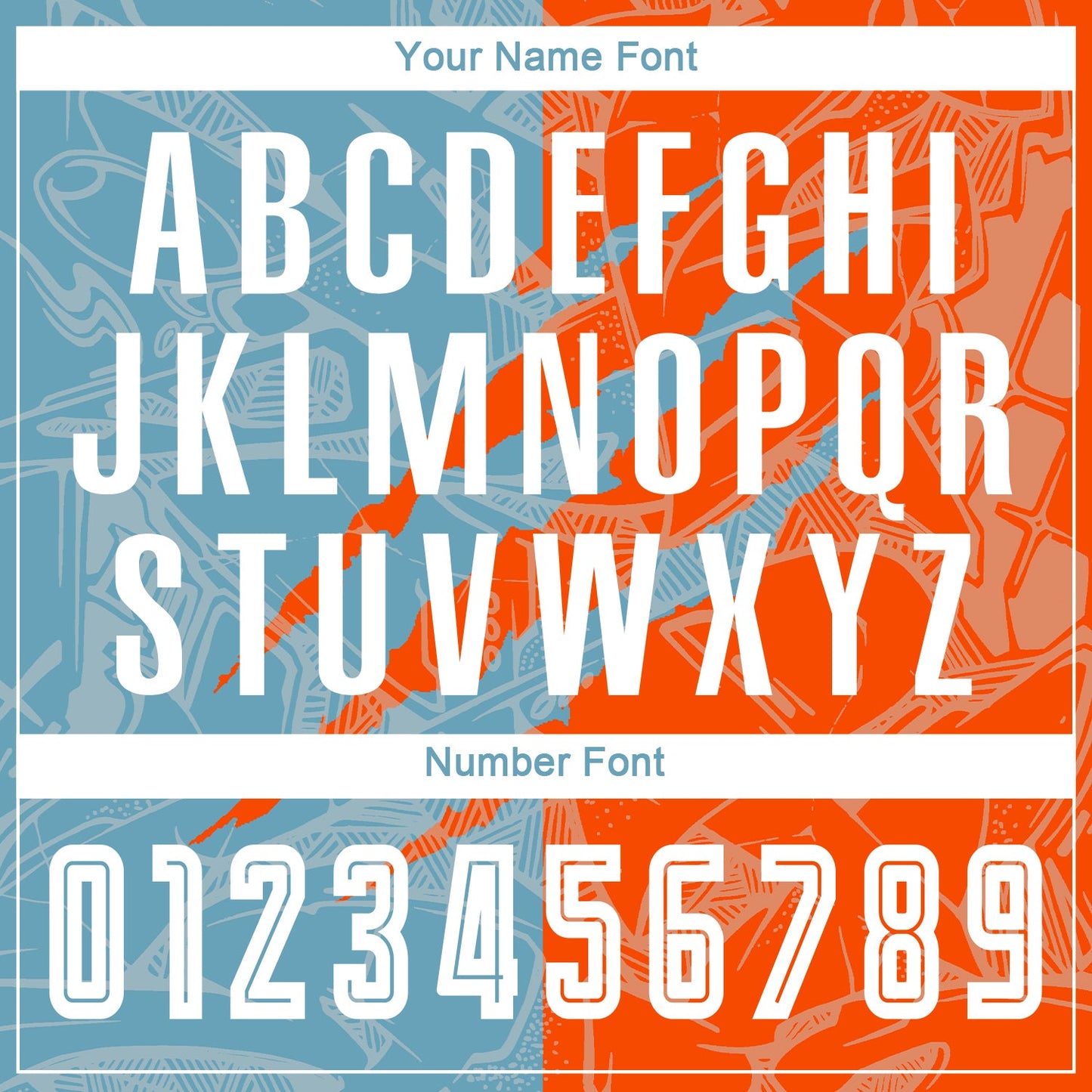 Custom Graffiti Pattern Shadow Blue-Orange Scratch Sublimation Soccer Uniform Jersey view 6