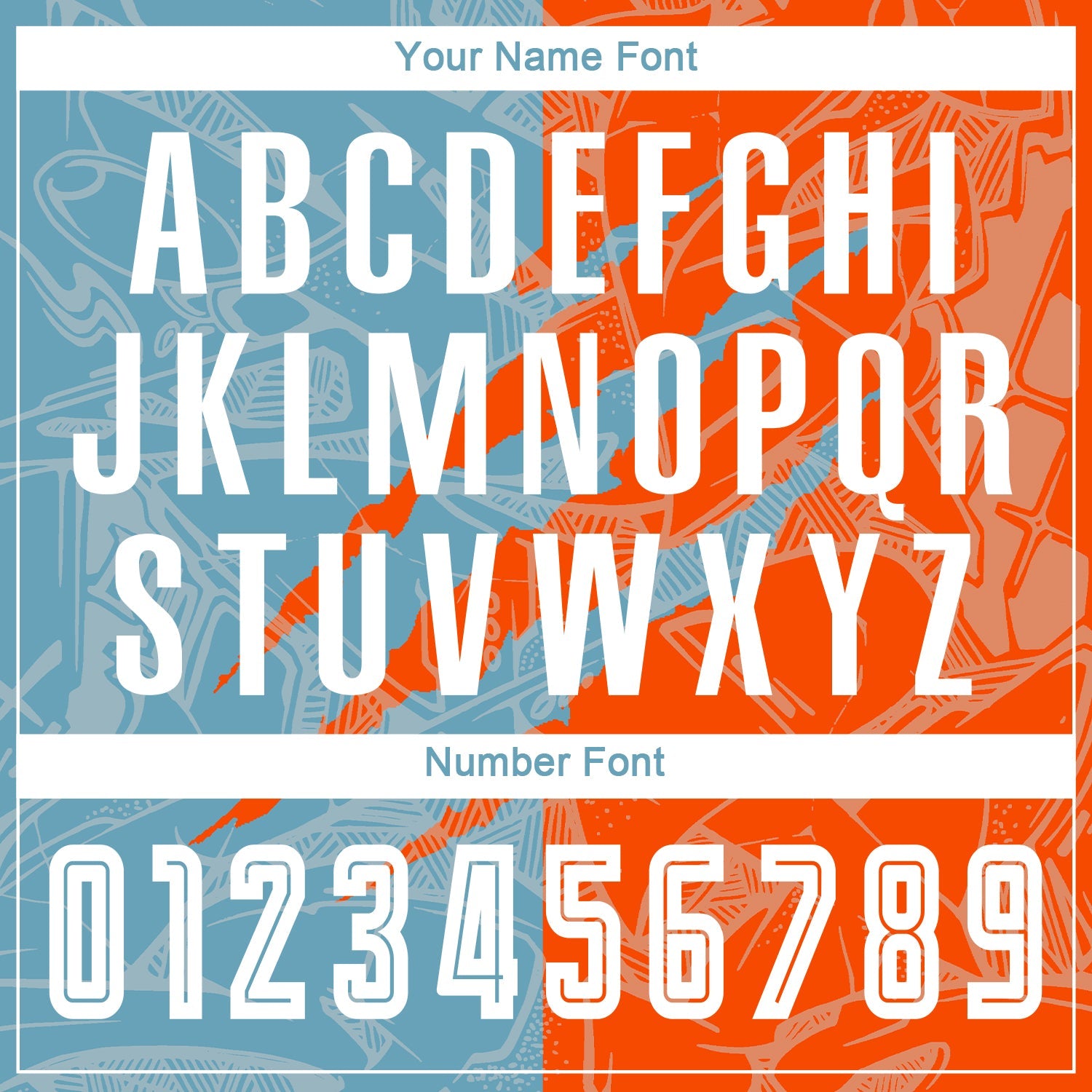 Custom Graffiti Pattern Shadow Blue-Orange Scratch Sublimation Soccer Uniform Jersey view 6