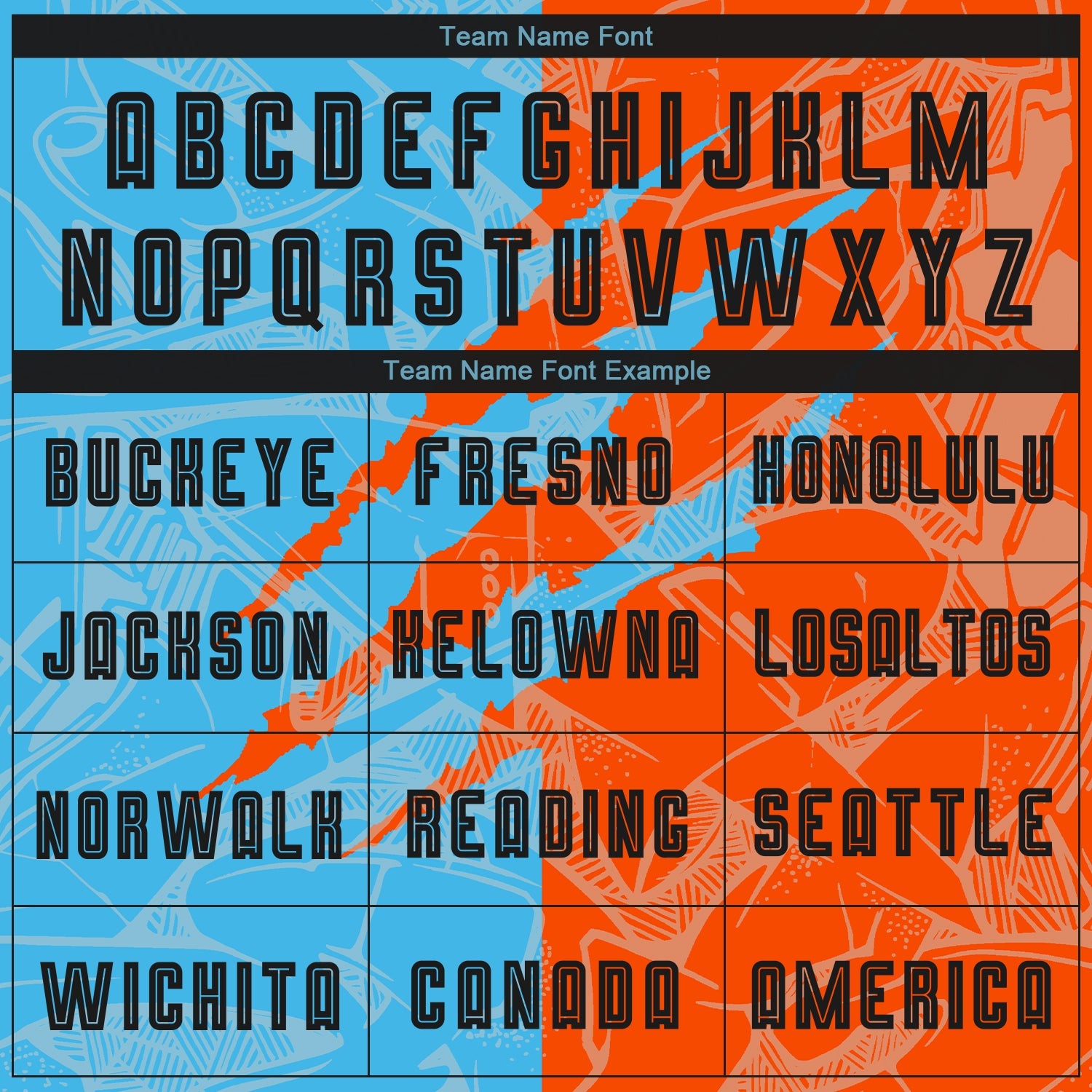 Custom Graffiti Pattern Black Sky Blue-Orange Scratch Sublimation Soccer Uniform Jersey view 5
