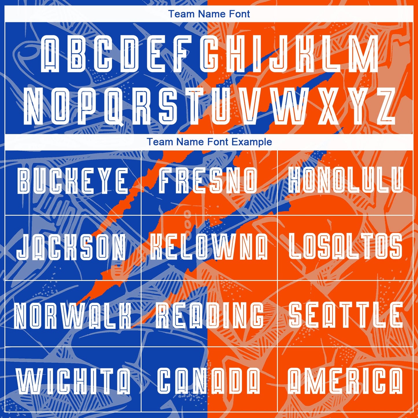 Custom Graffiti Pattern Thunder Blue-Orange Scratch Sublimation Soccer Uniform Jersey view 5