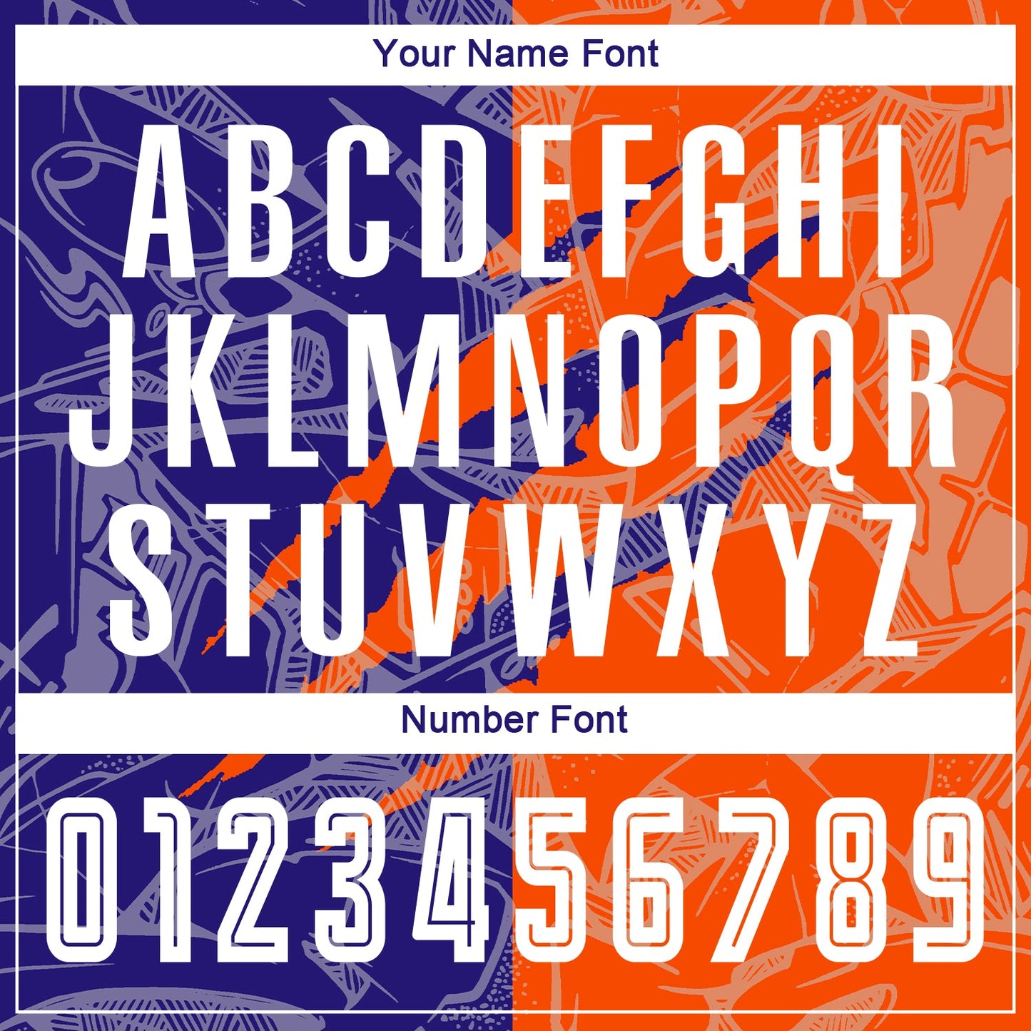 Custom Graffiti Pattern Dark Purple-Orange Scratch Sublimation Soccer Uniform Jersey view 6