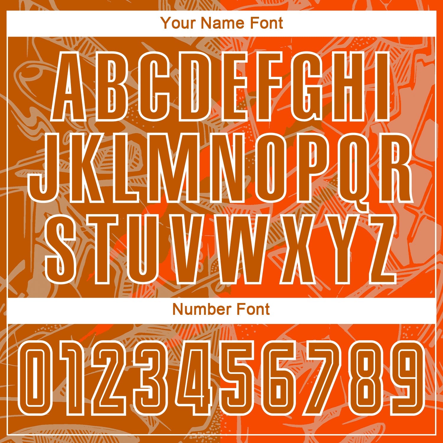 Custom Graffiti Pattern Texas Orange-Orange Scratch Sublimation Soccer Uniform Jersey view 6