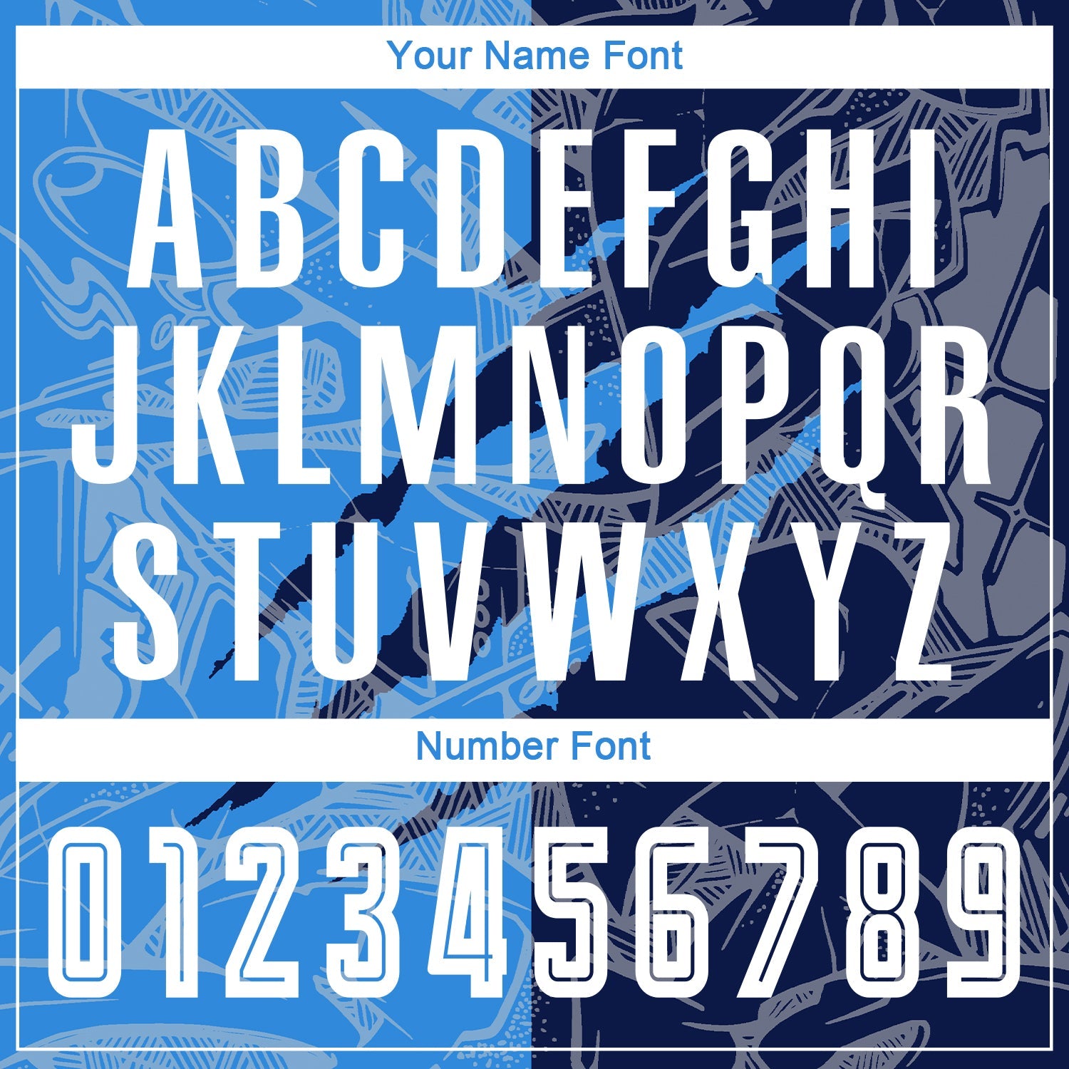 Custom Graffiti Pattern Powder Blue-Navy Scratch Sublimation Soccer Uniform Jersey view 6
