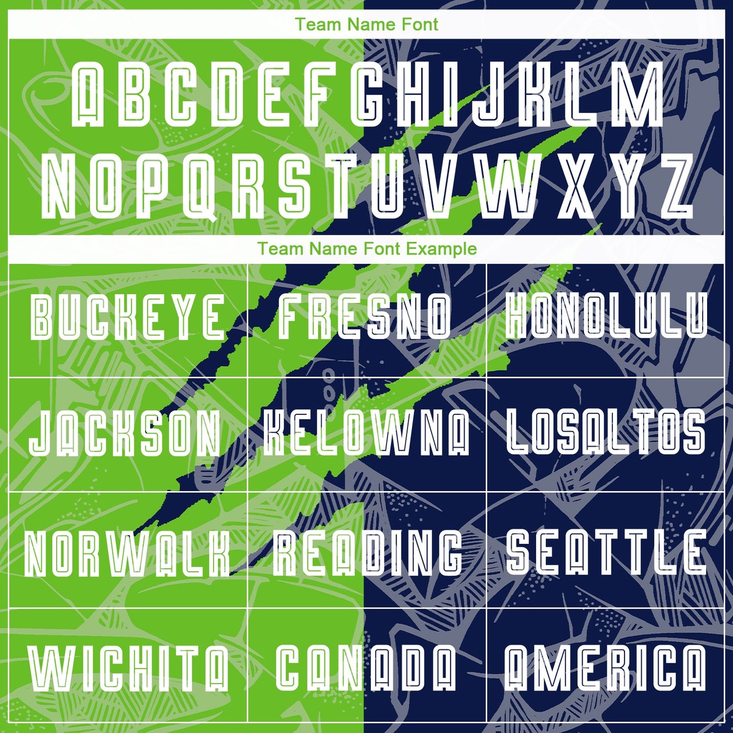 Custom Graffiti Pattern Aurora Green-Navy Scratch Sublimation Soccer Uniform Jersey view 5