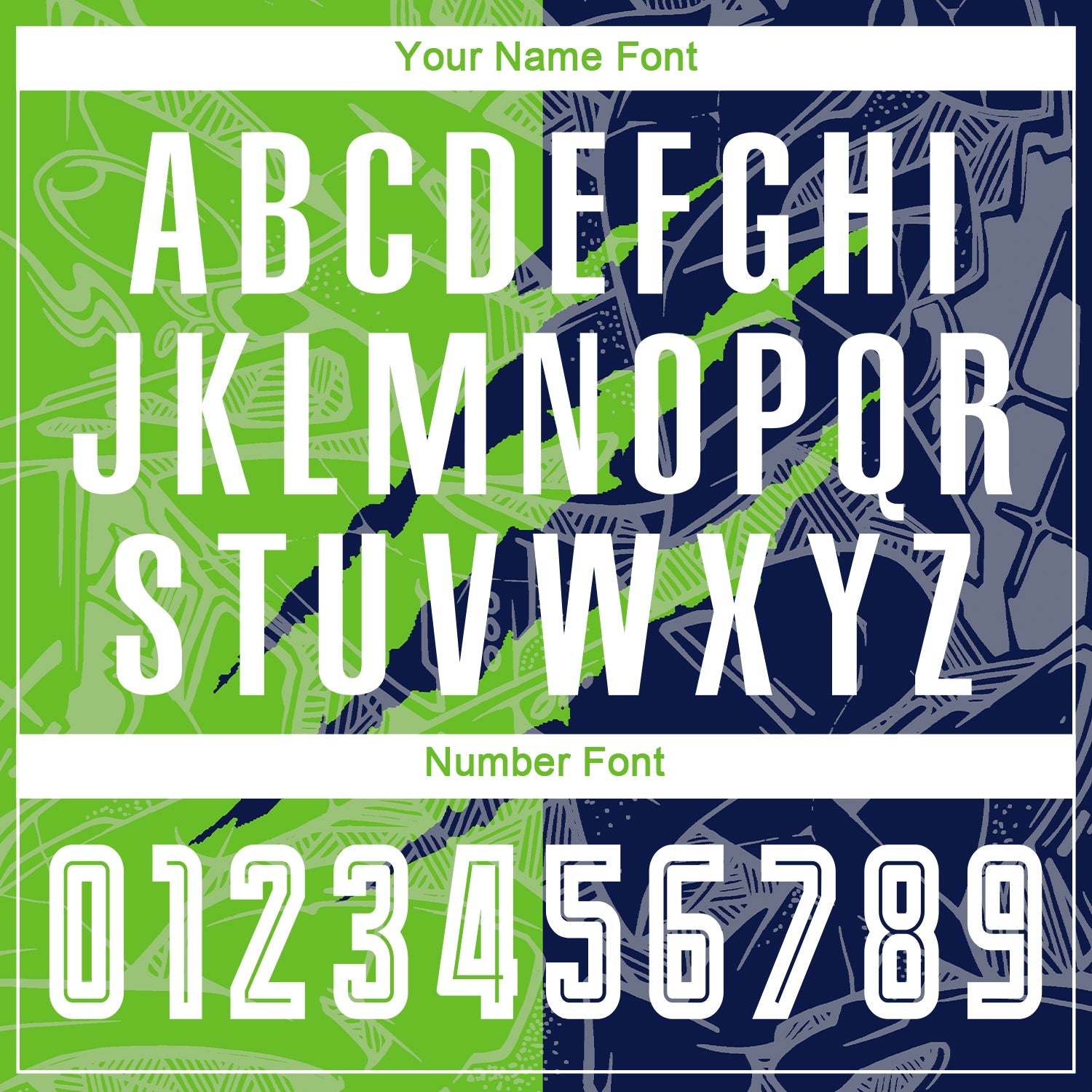 Custom Graffiti Pattern Aurora Green-Navy Scratch Sublimation Soccer Uniform Jersey view 6