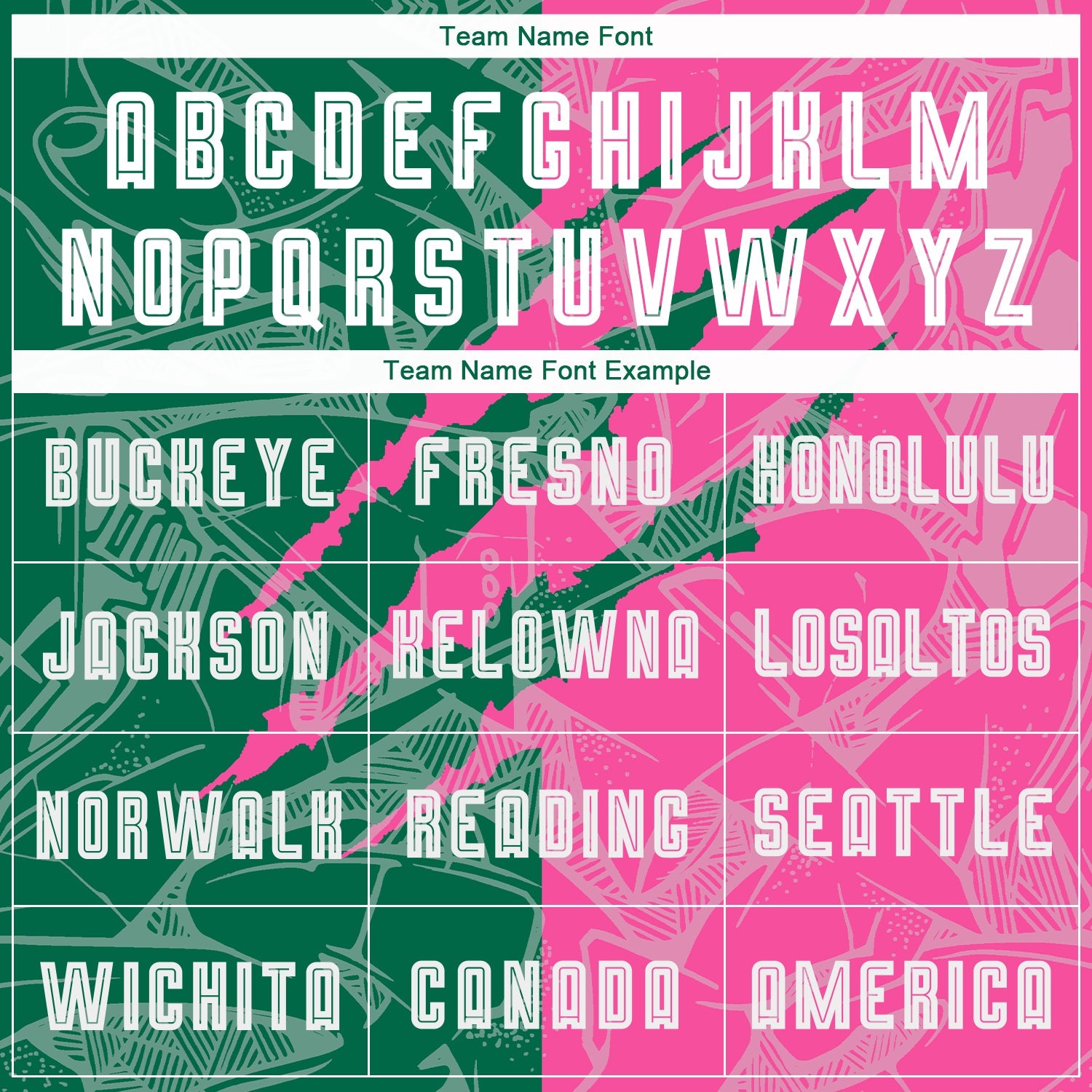 Custom Graffiti Pattern Kelly Green-Pink Scratch Sublimation Soccer Uniform Jersey view 5