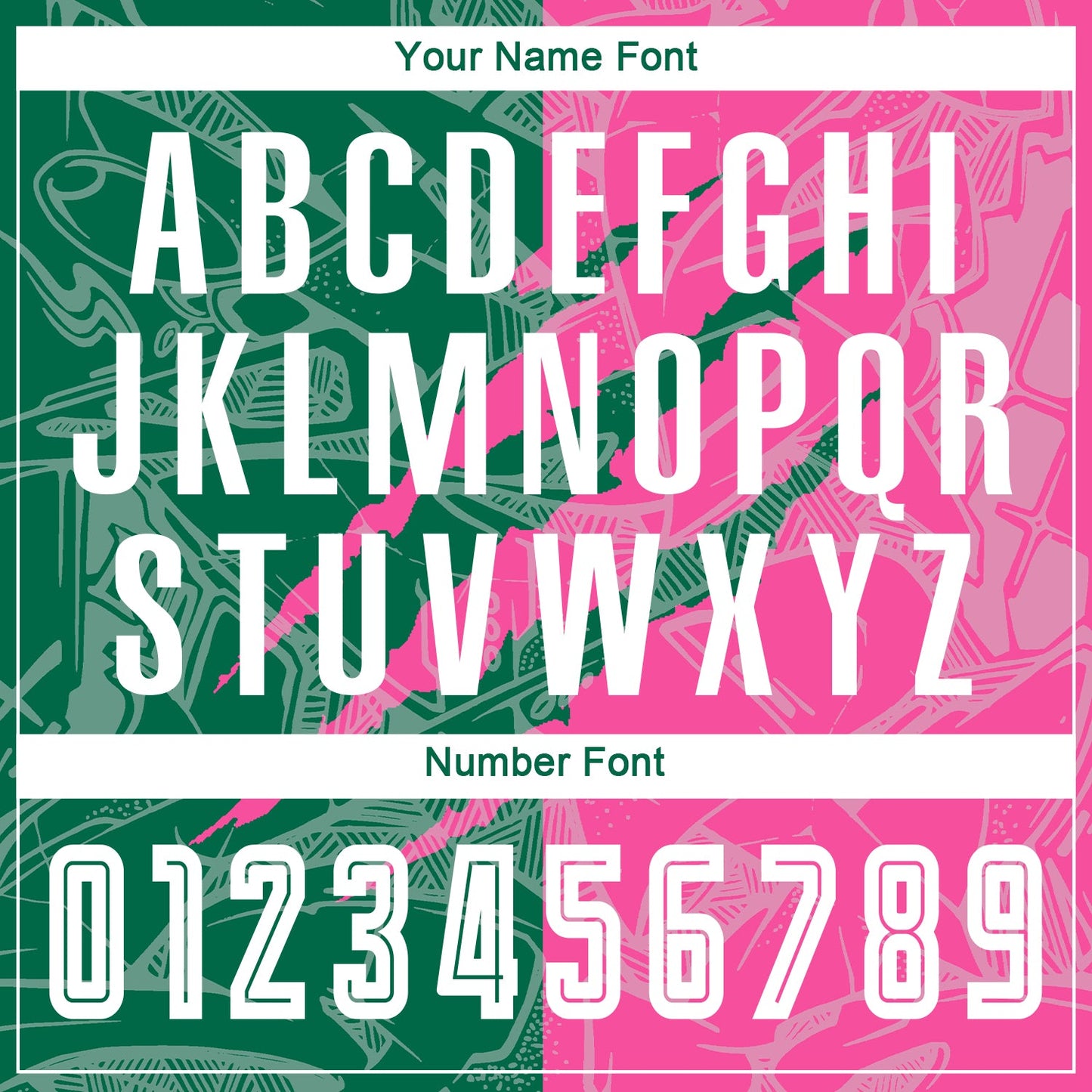 Custom Graffiti Pattern Kelly Green-Pink Scratch Sublimation Soccer Uniform Jersey view 6