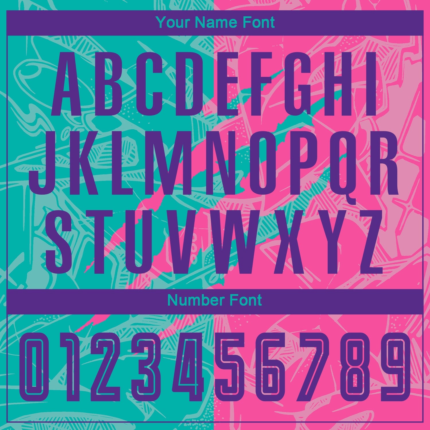 Custom Graffiti Pattern Purple Teal-Pink Scratch Sublimation Soccer Uniform Jersey view 6