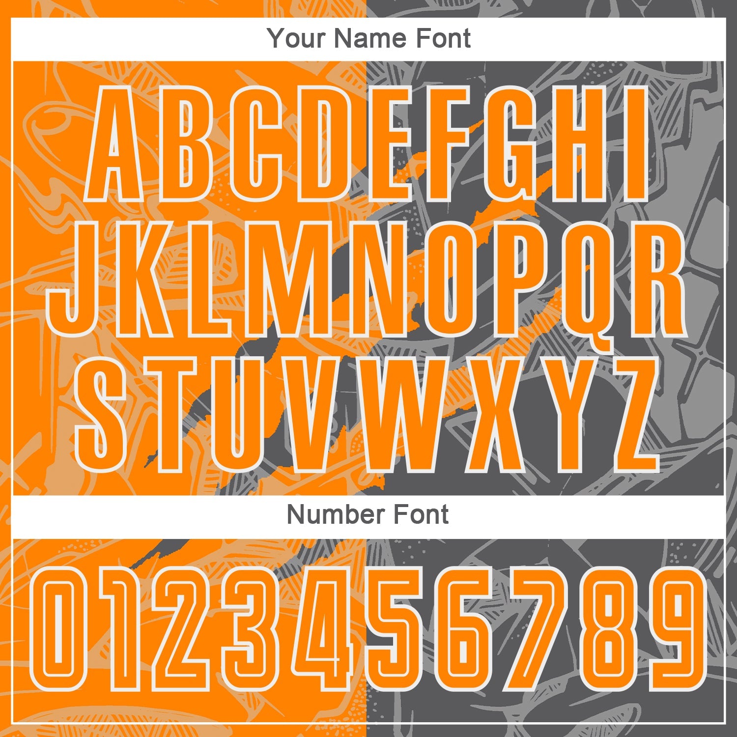 Custom Graffiti Pattern Bay Orange-Steel Gray Scratch Sublimation Soccer Uniform Jersey view 6
