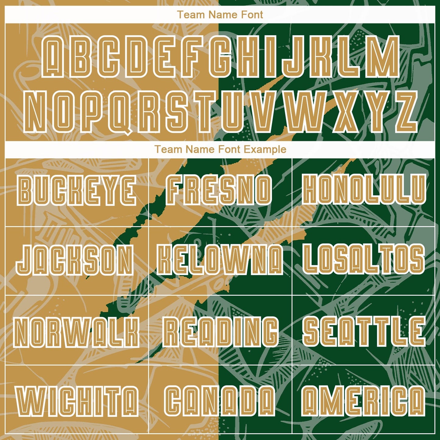 Custom Graffiti Pattern Old Gold-Green Scratch Sublimation Soccer Uniform Jersey view 5