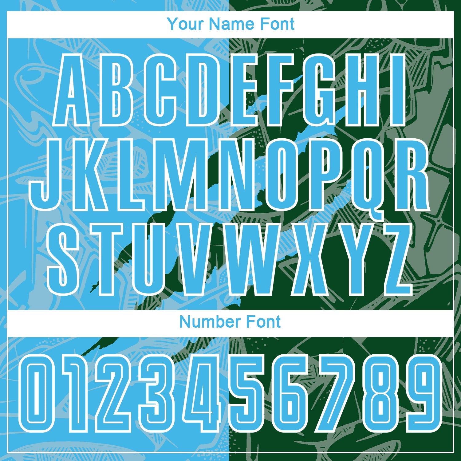 Custom Graffiti Pattern Sky Blue-Green Scratch Sublimation Soccer Uniform Jersey view 6