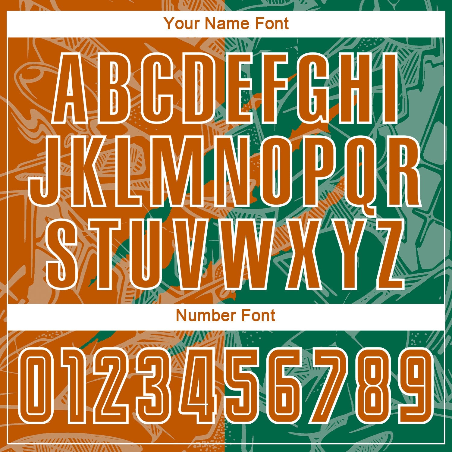 Custom Graffiti Pattern Texas Orange-Kelly Green Scratch Sublimation Soccer Uniform Jersey view 6