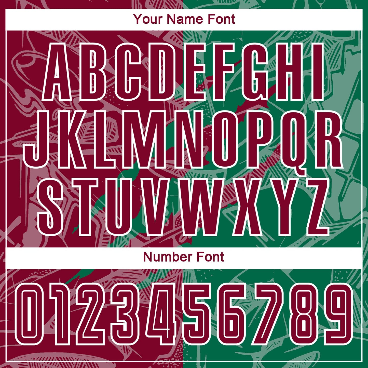 Custom Graffiti Pattern Maroon-Kelly Green Scratch Sublimation Soccer Uniform Jersey view 6