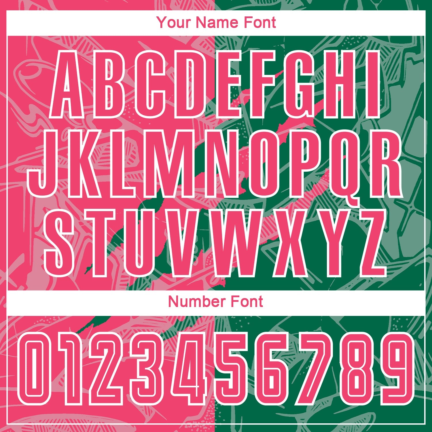 Custom Graffiti Pattern Neon Pink-Kelly Green Scratch Sublimation Soccer Uniform Jersey view 6