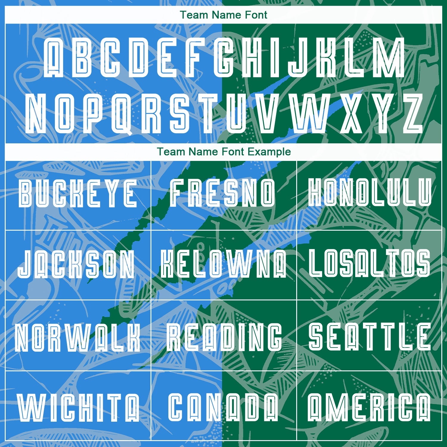 Custom Graffiti Pattern Powder Blue-Kelly Green Scratch Sublimation Soccer Uniform Jersey view 5