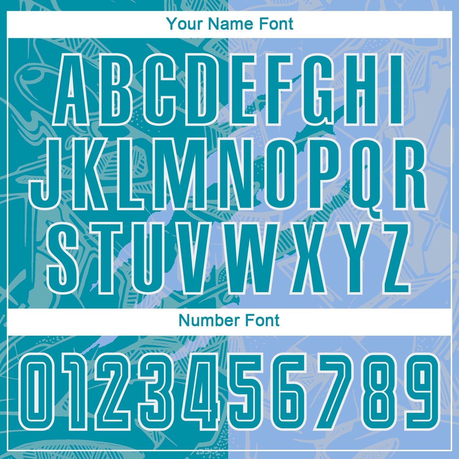 Custom Graffiti Pattern Teal-Light Blue Scratch Sublimation Soccer Uniform Jersey view 6