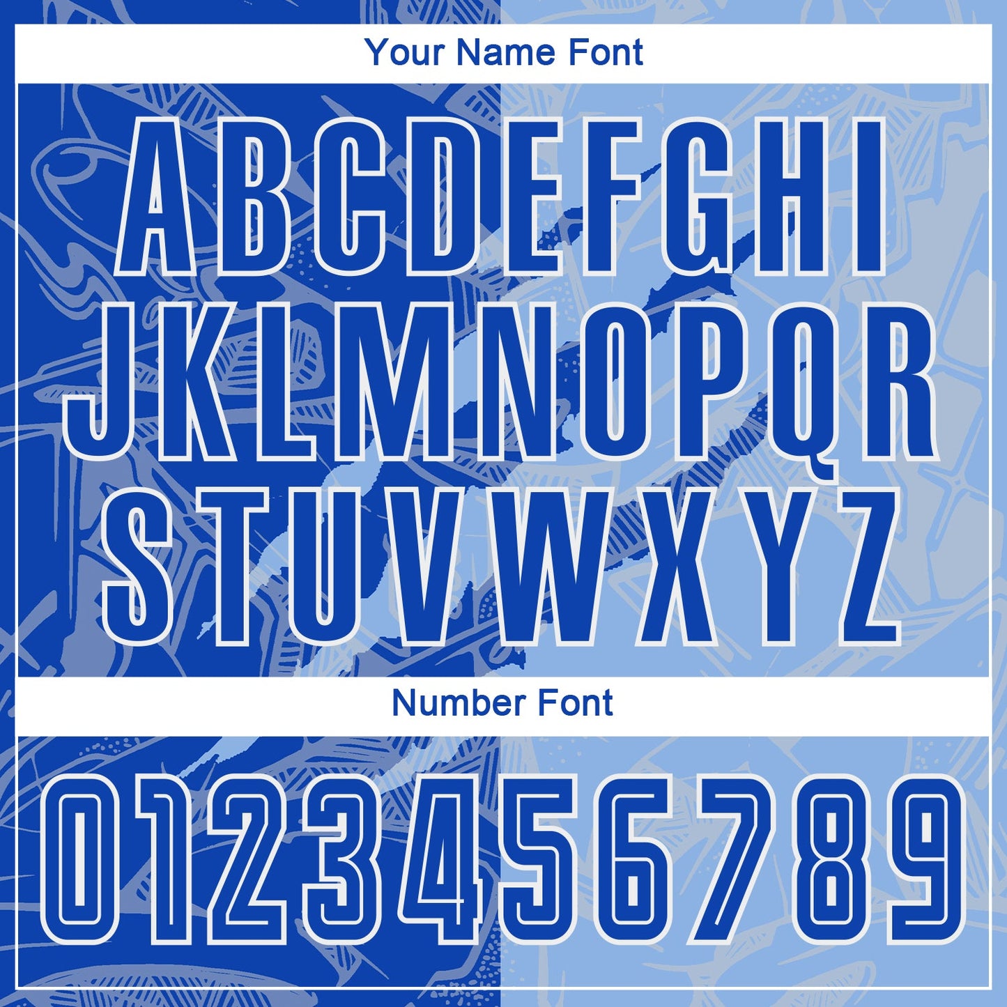 Custom Graffiti Pattern Thunder Blue-Light Blue Scratch Sublimation Soccer Uniform Jersey view 6
