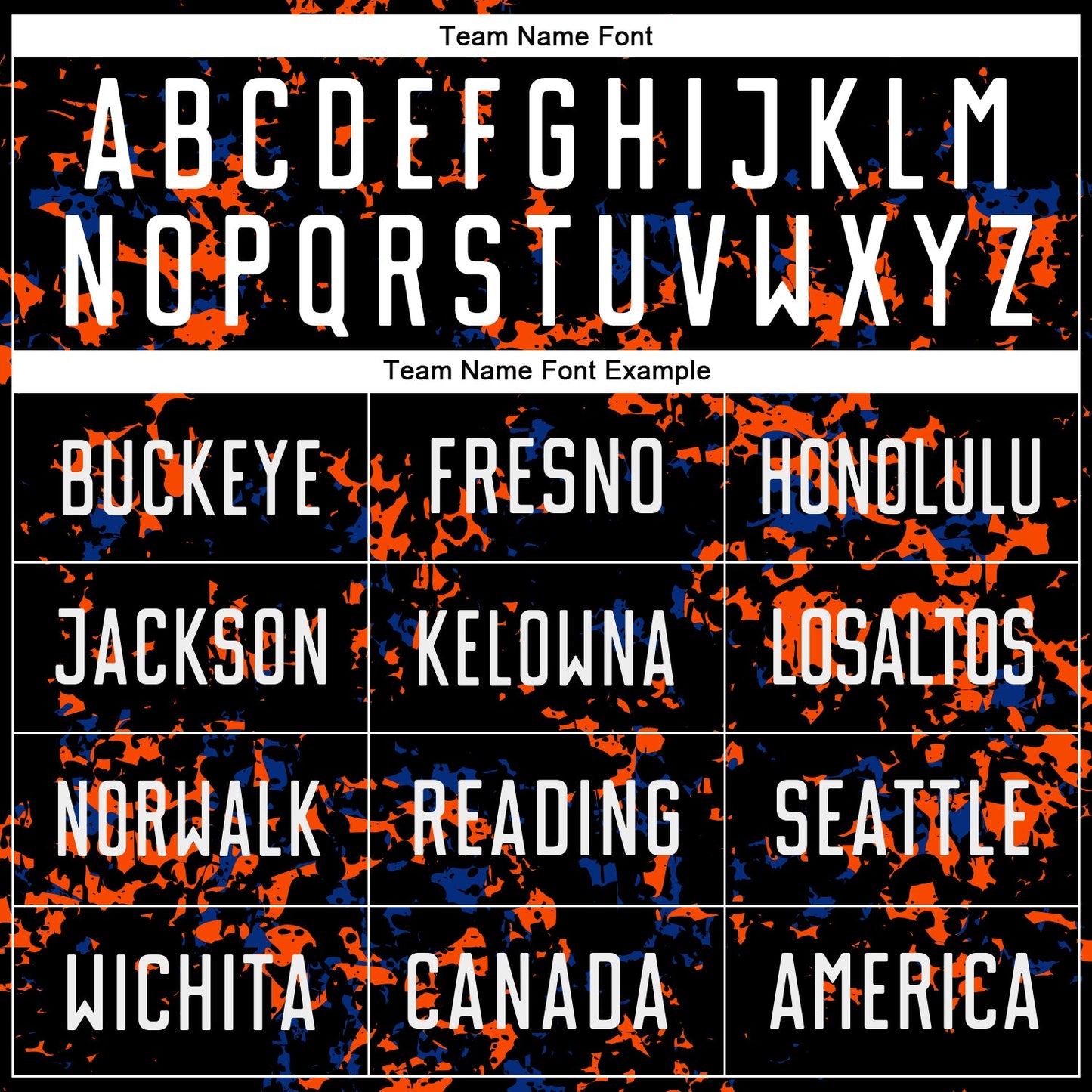Custom Black Orange-Royal Abstract Fragment Art Sublimation Soccer Uniform Jersey view 5
