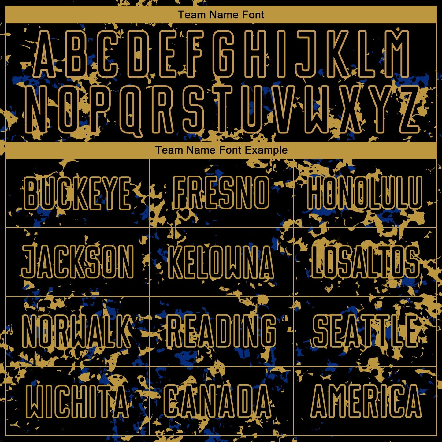 Custom Black Old Gold-Royal Abstract Fragment Art Sublimation Soccer Uniform Jersey view 5