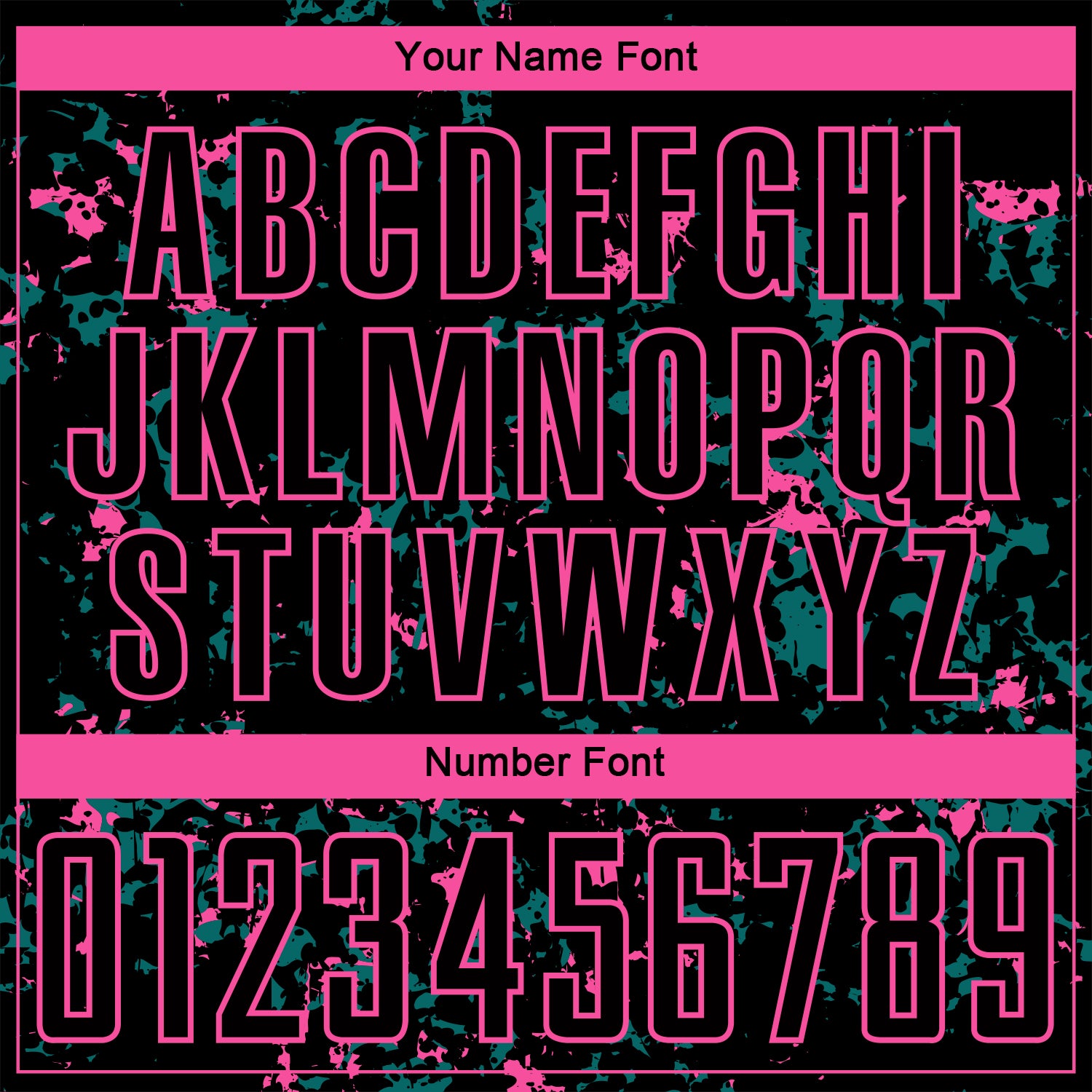 Custom Black Pink-Teal Abstract Fragment Art Sublimation Soccer Uniform Jersey view 6