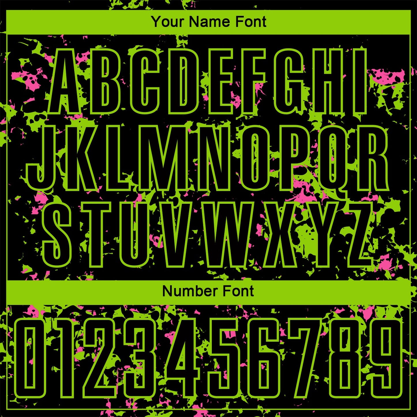 Custom Black Neon Green-Pink Abstract Fragment Art Sublimation Soccer Uniform Jersey view 6