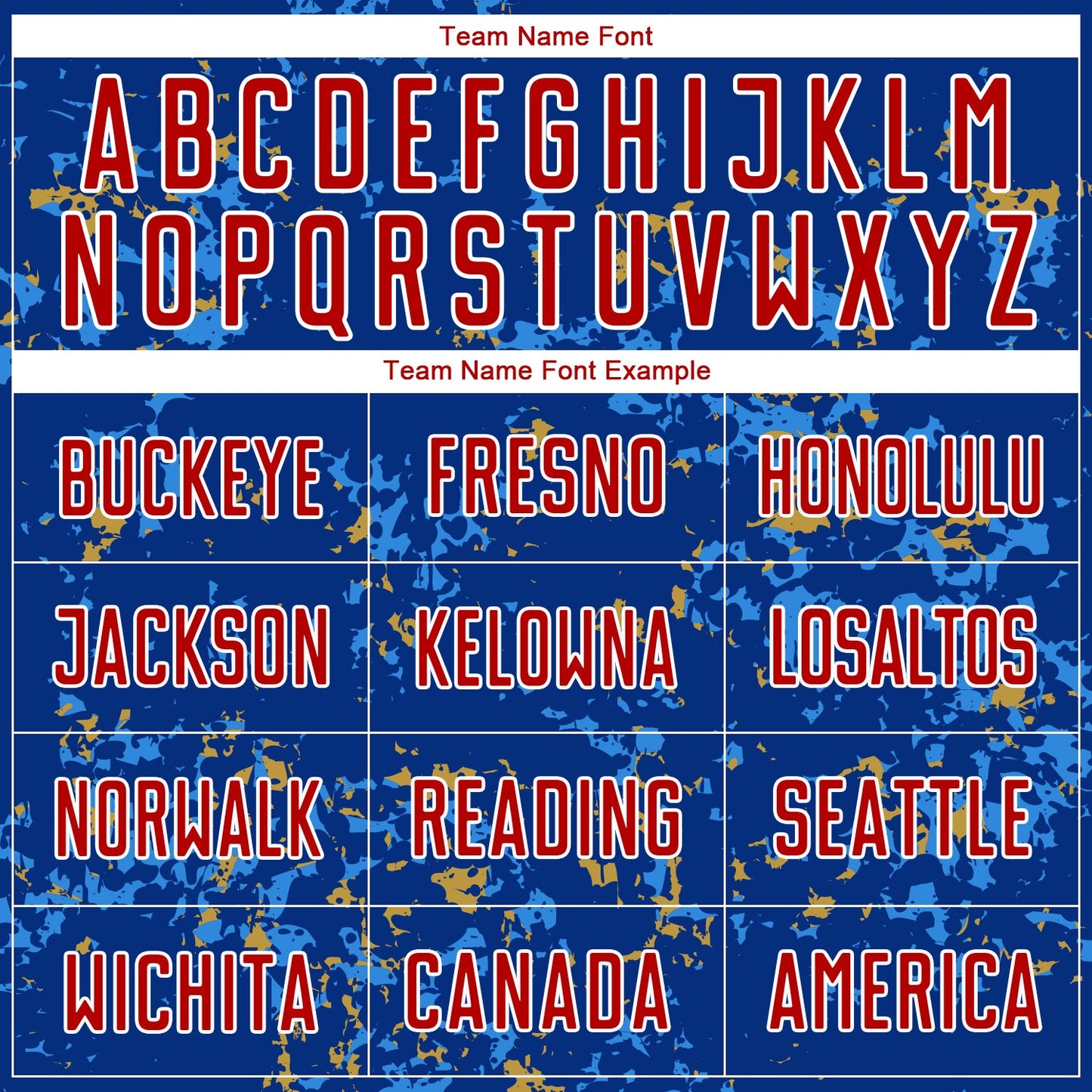 Custom Royal Red Old Gold-Powder Blue Abstract Fragment Art Sublimation Soccer Uniform Jersey view 5