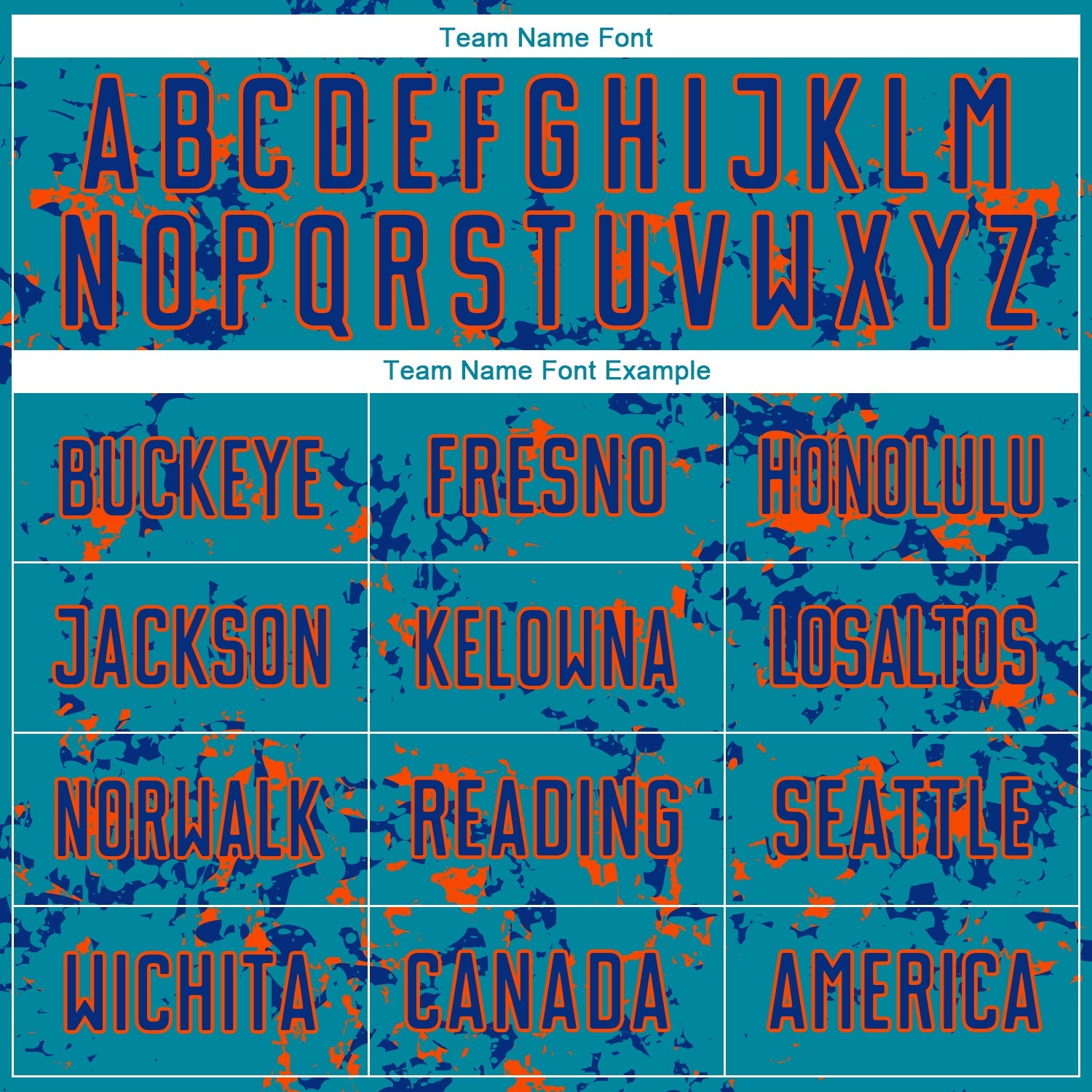 Custom Teal Royal-Orange Abstract Fragment Art Sublimation Soccer Uniform Jersey view 5