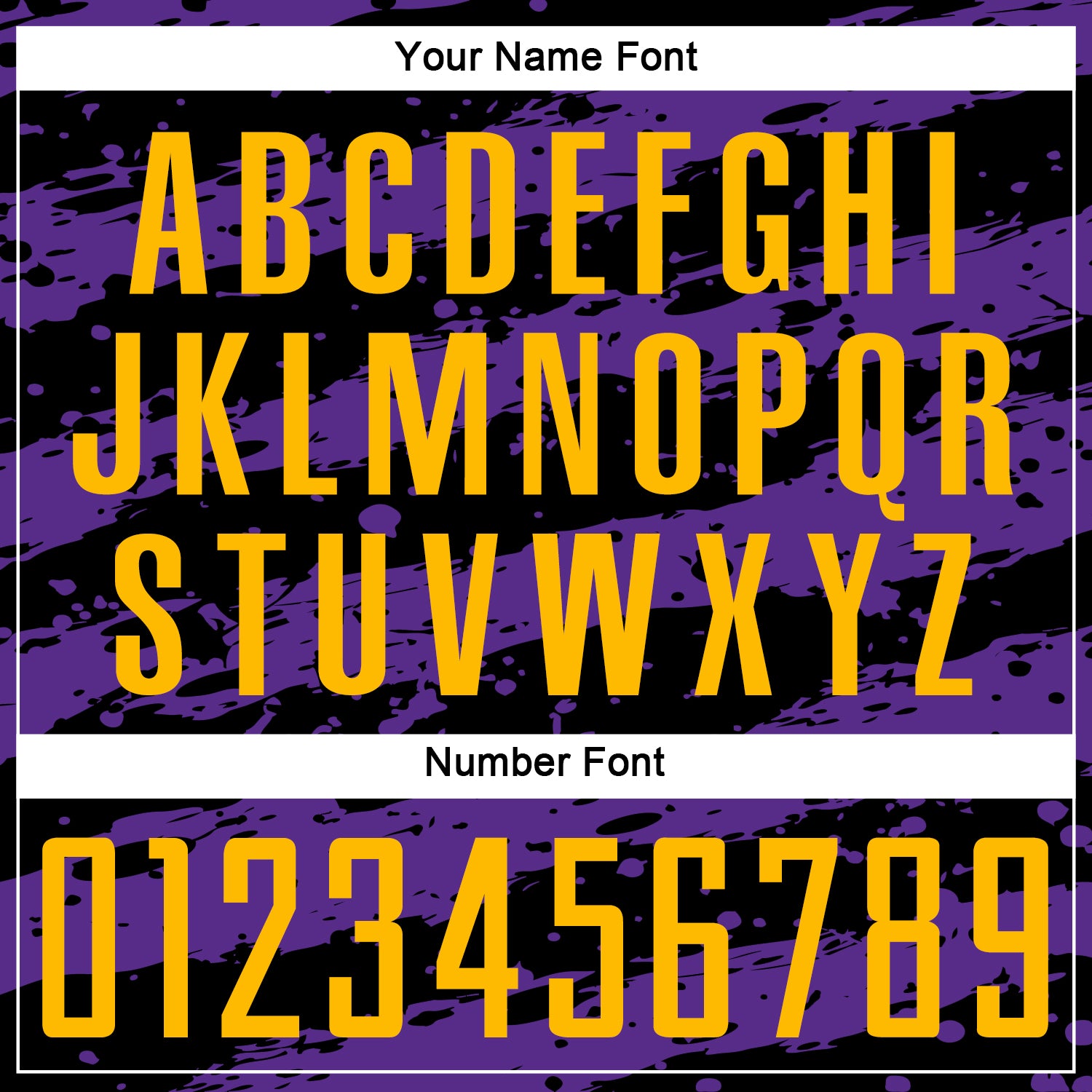 Custom Black Gold-Purple Splash Sublimation Soccer Uniform Jersey view 6