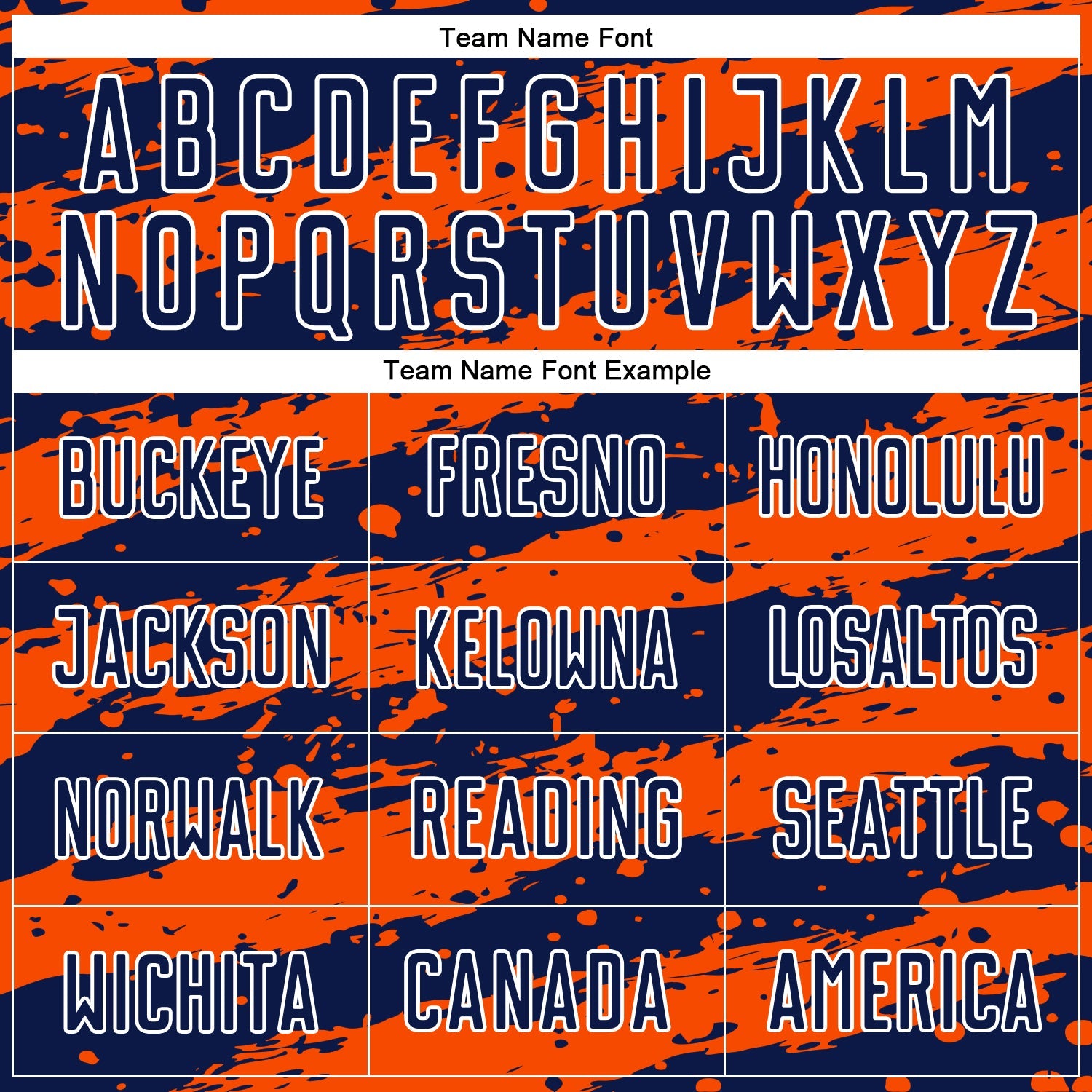 Custom Navy Orange-White Splash Sublimation Soccer Uniform Jersey view 5